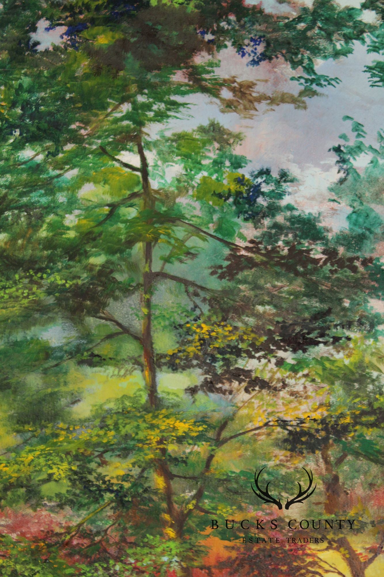 Charles T. Perry Oil Painting, Sibling Portrait