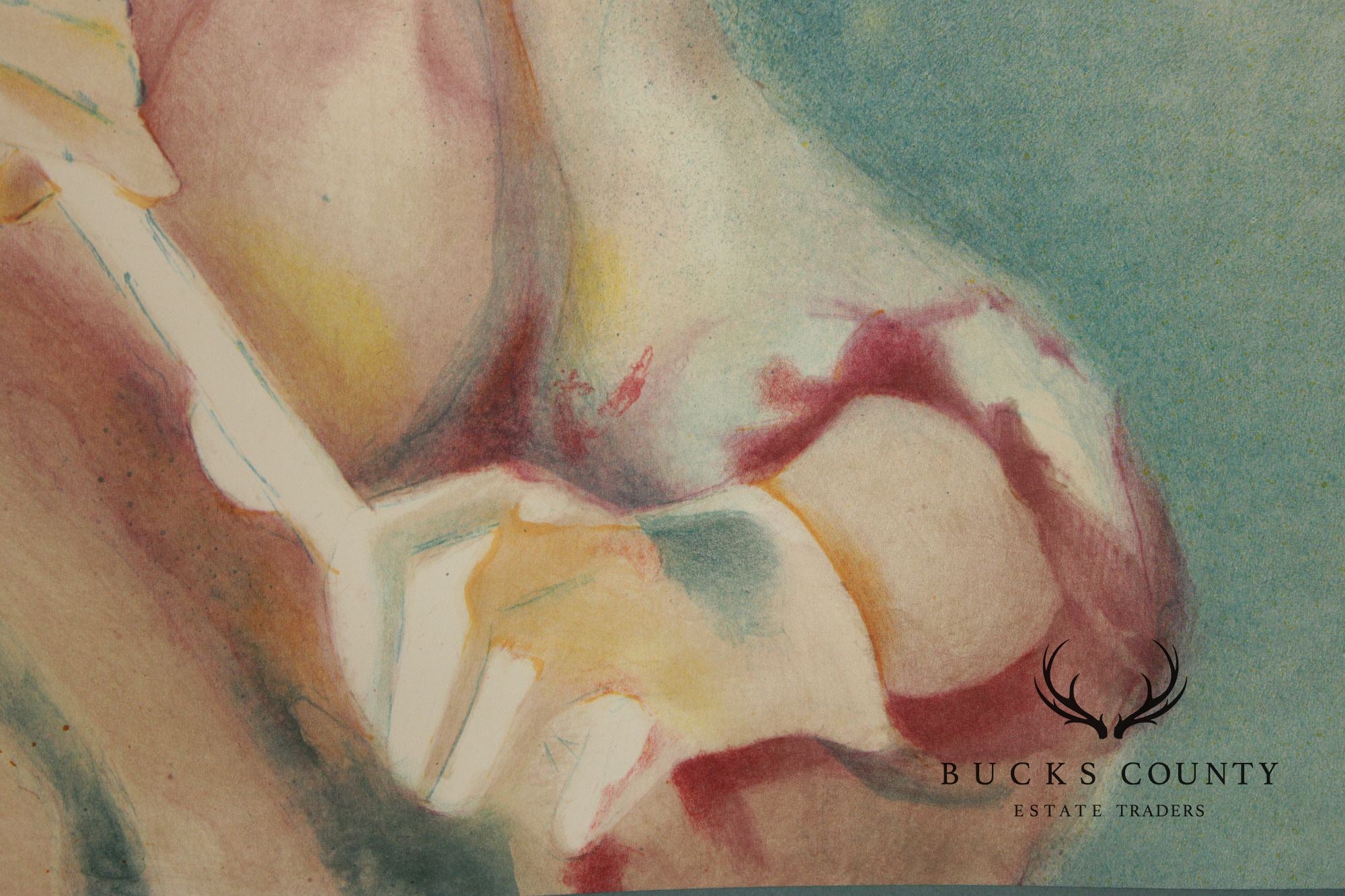 Philippe Alfieri Numbered Print, Clown with Parasol