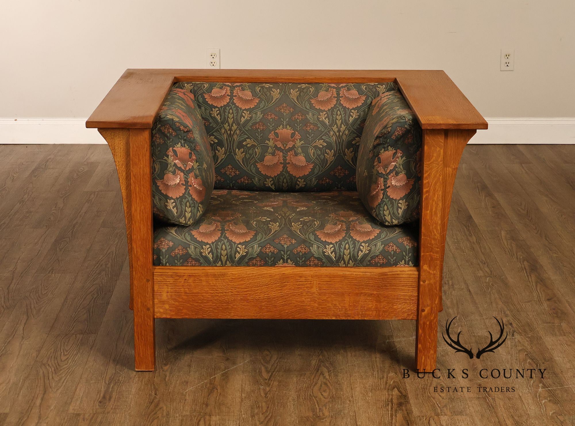 Stickley Mission Collection Pair of Oak Prairie Chairs