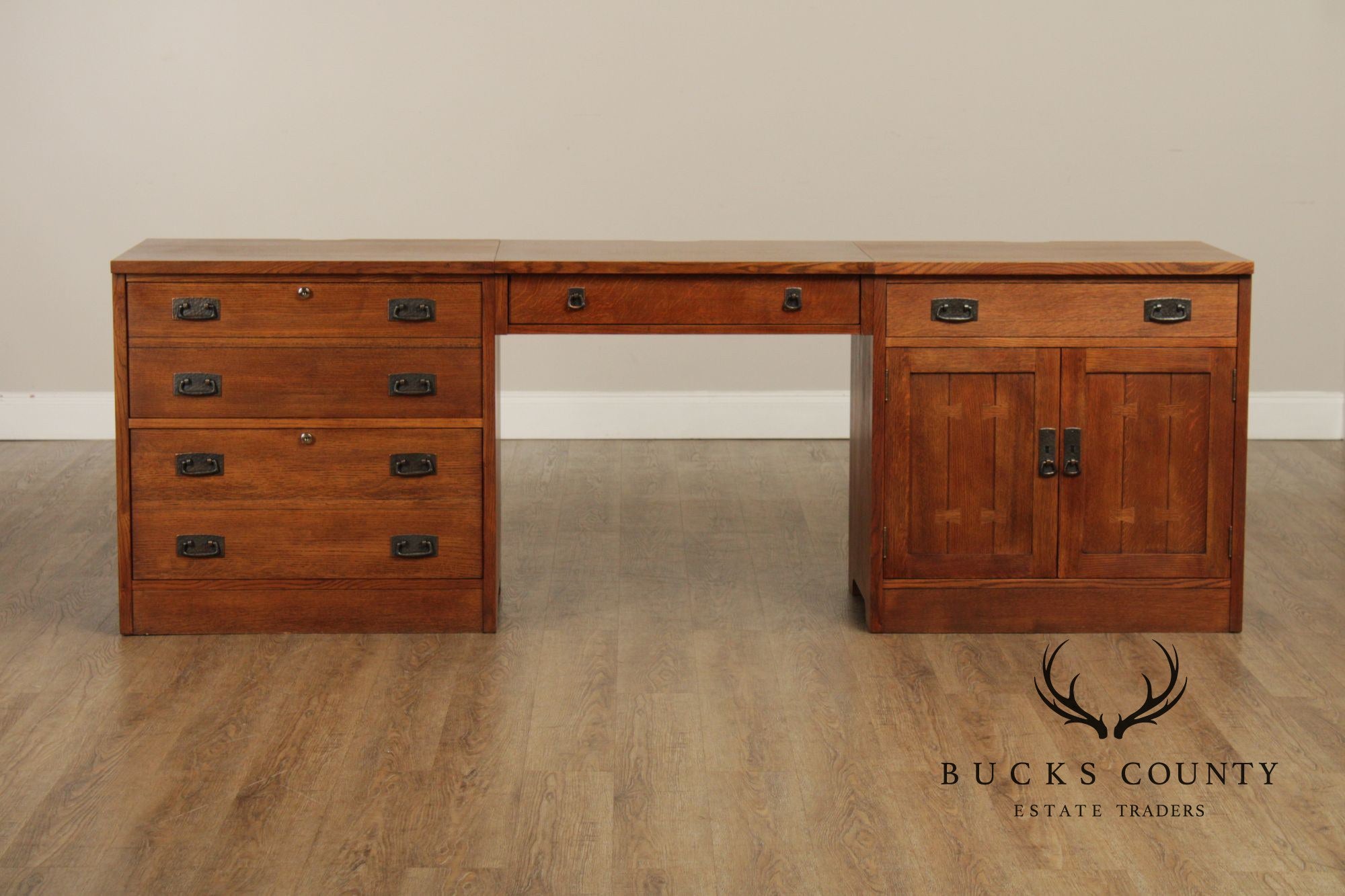 Stickley Mission Collection Oak Office Credenza