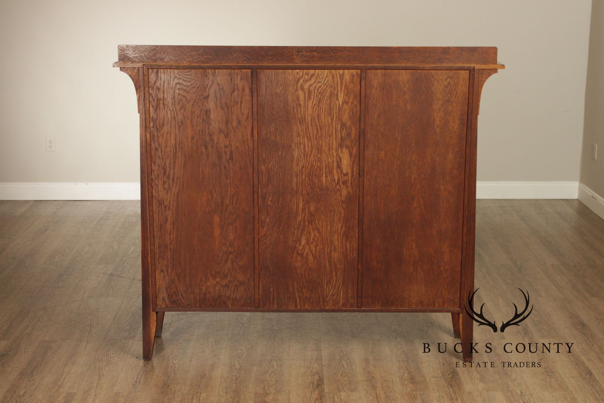 Limbert Antique Mission Oak Three Door Bookcase
