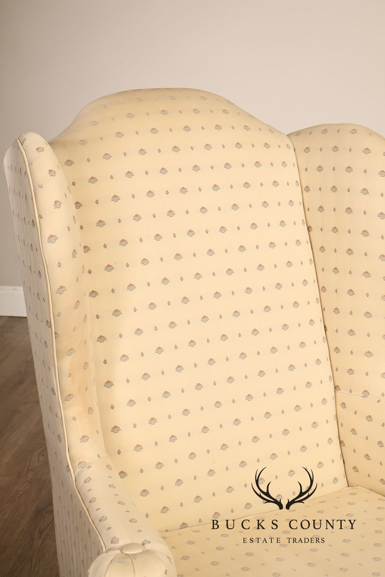 Ethan Allen Queen Anne Style Vintage Pair of Wing Chairs
