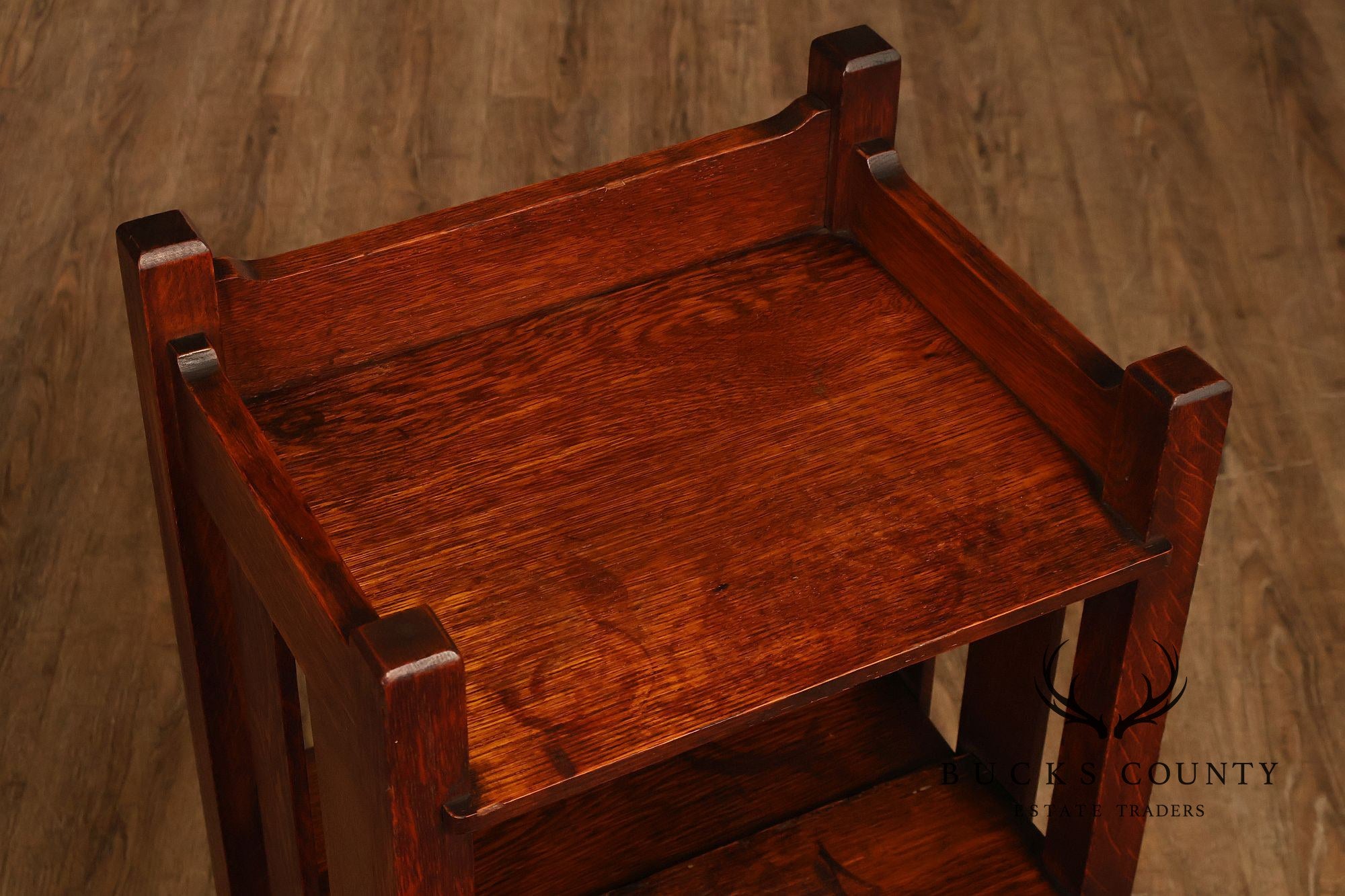 Stickley Brothers Antique Mission Oak Magazine Stand Bookcase