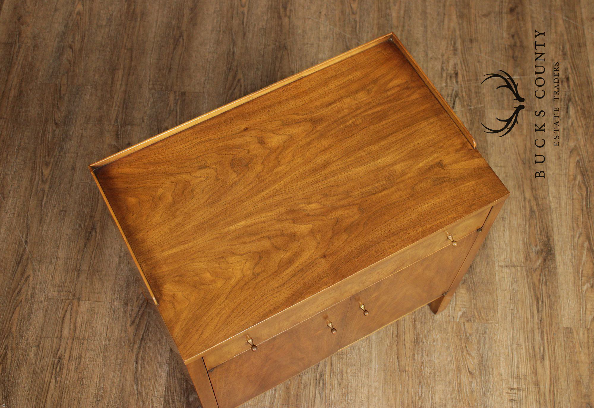 John Widdicomb Mid Century Modern Walnut Nightstand