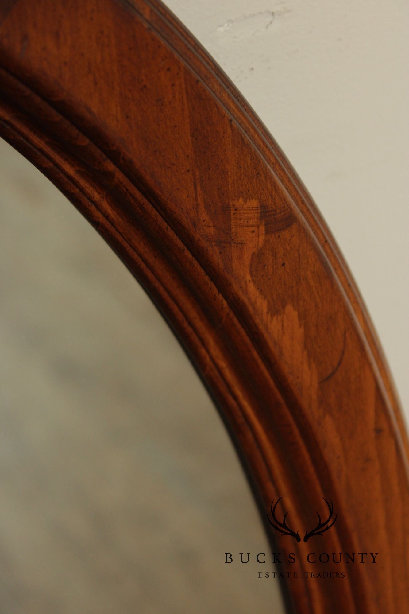 Ethan Allen Vintage Oval Pine Wall Mirror