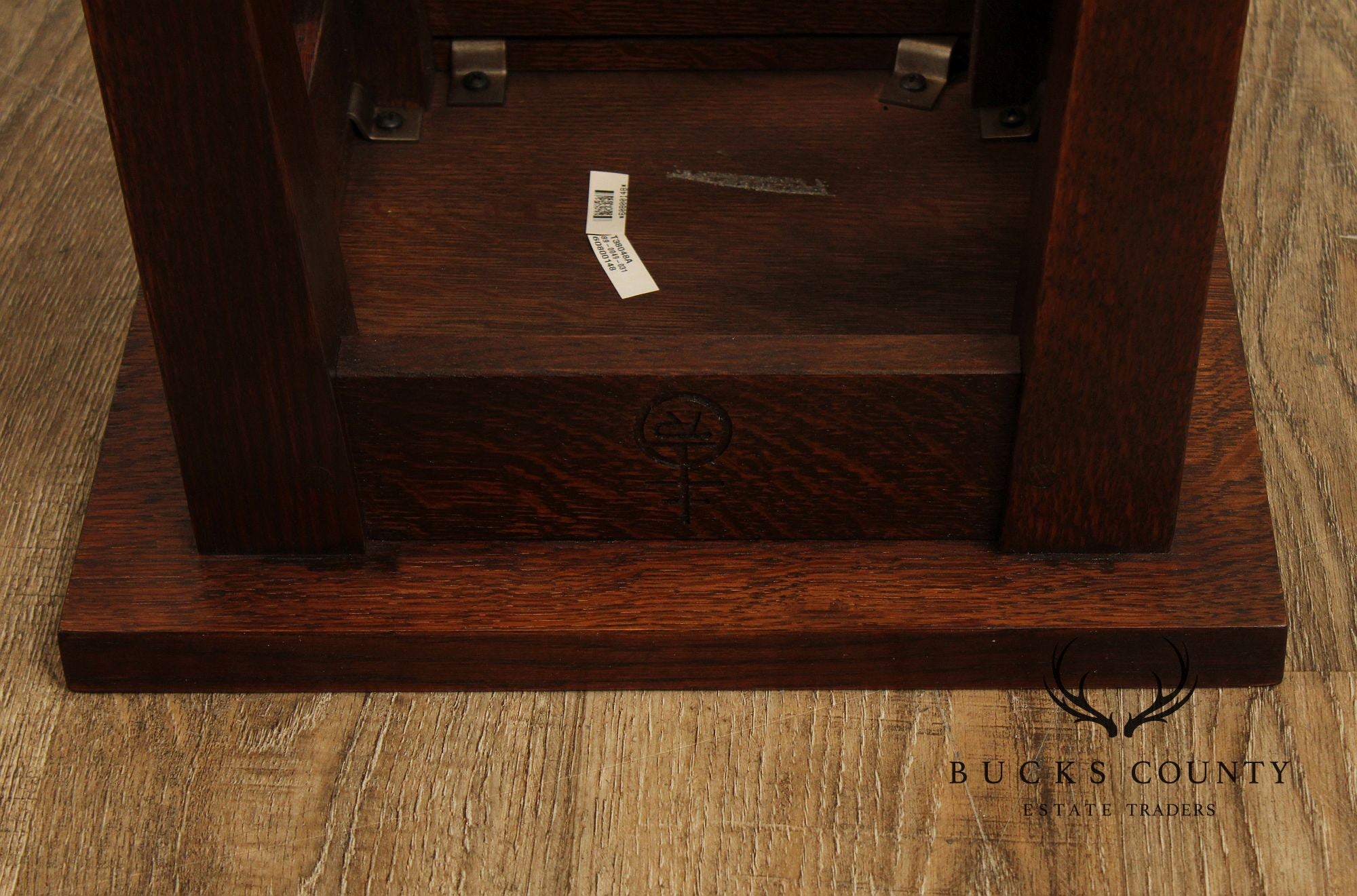 Stickley Mission Collection Oak Roycroft Tabouret Table