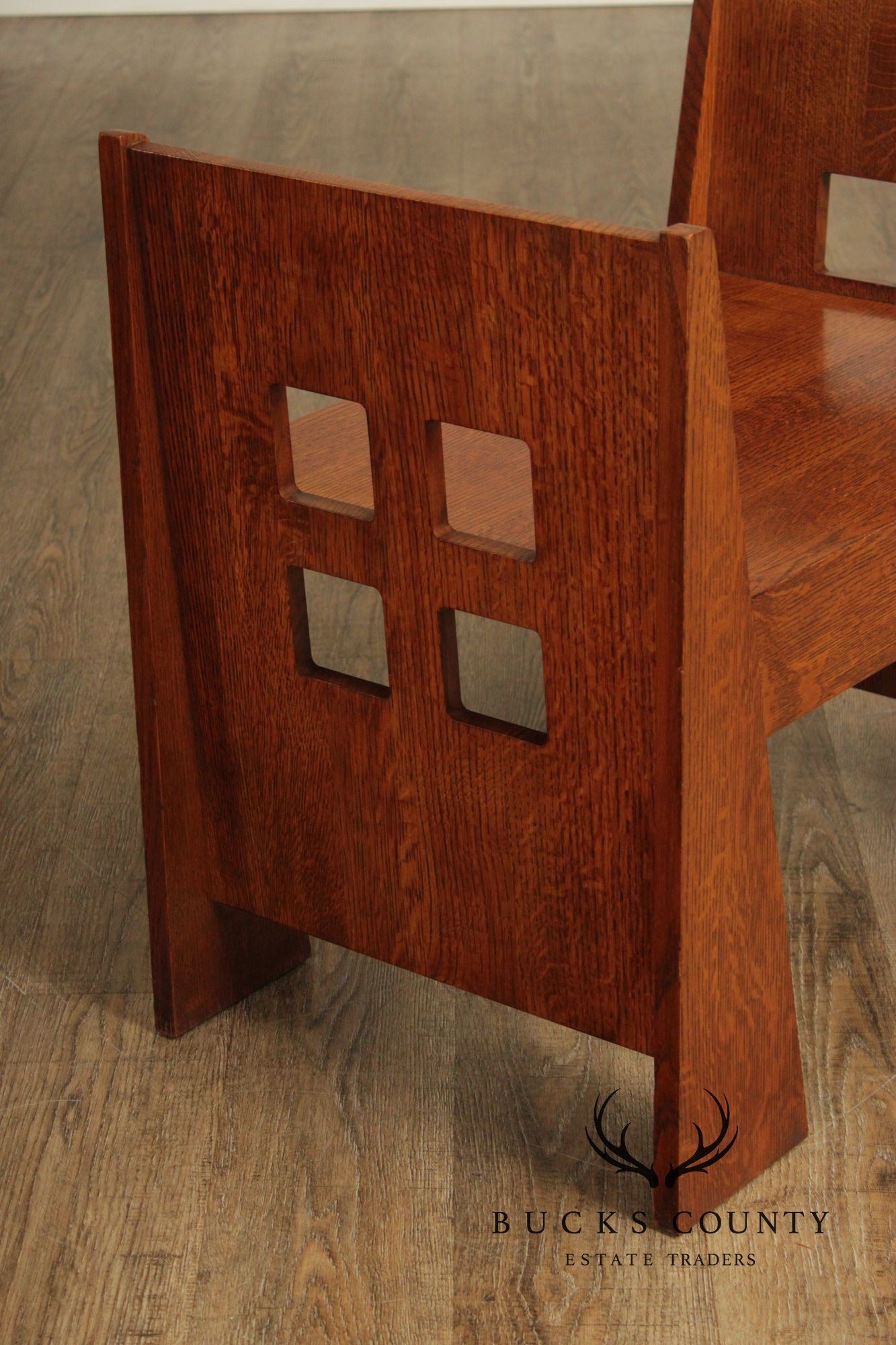 Stickley Mission Collection Oak Limbert Cafe Bench
