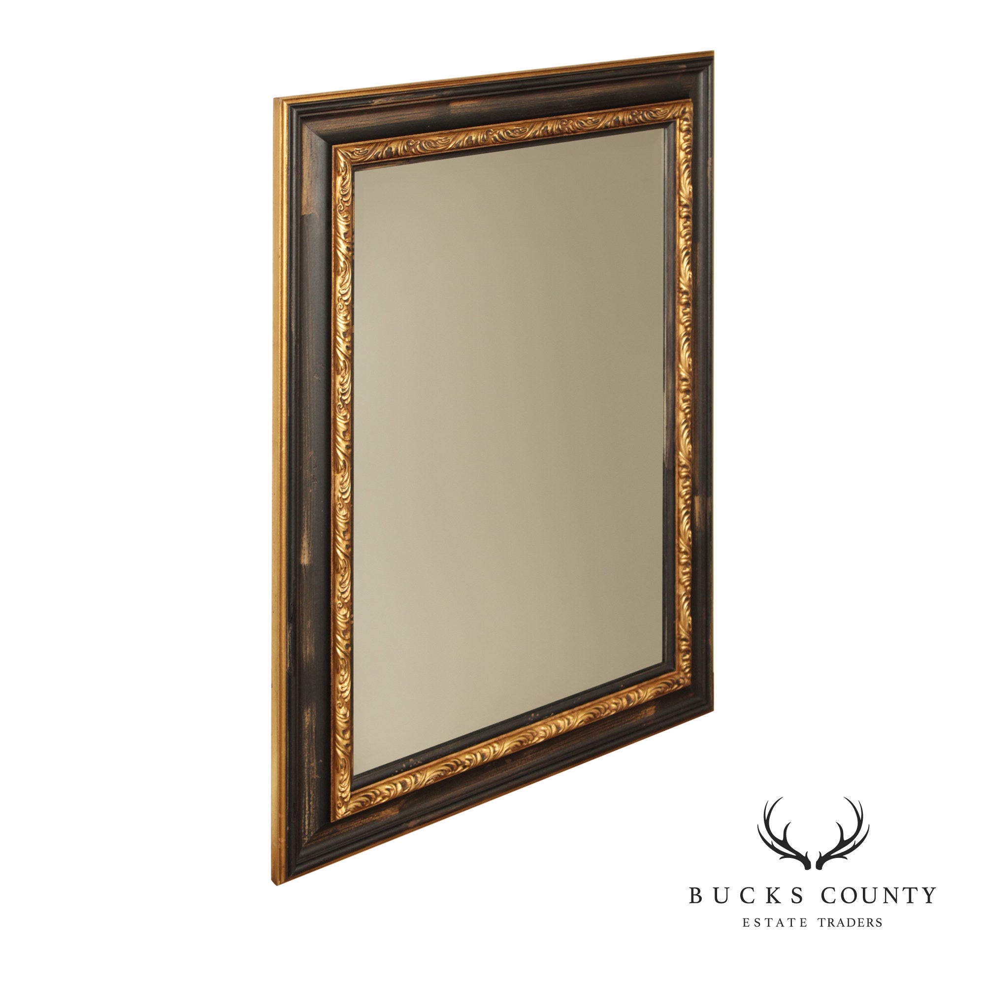 Traditional Distress Painted Wall Mirror