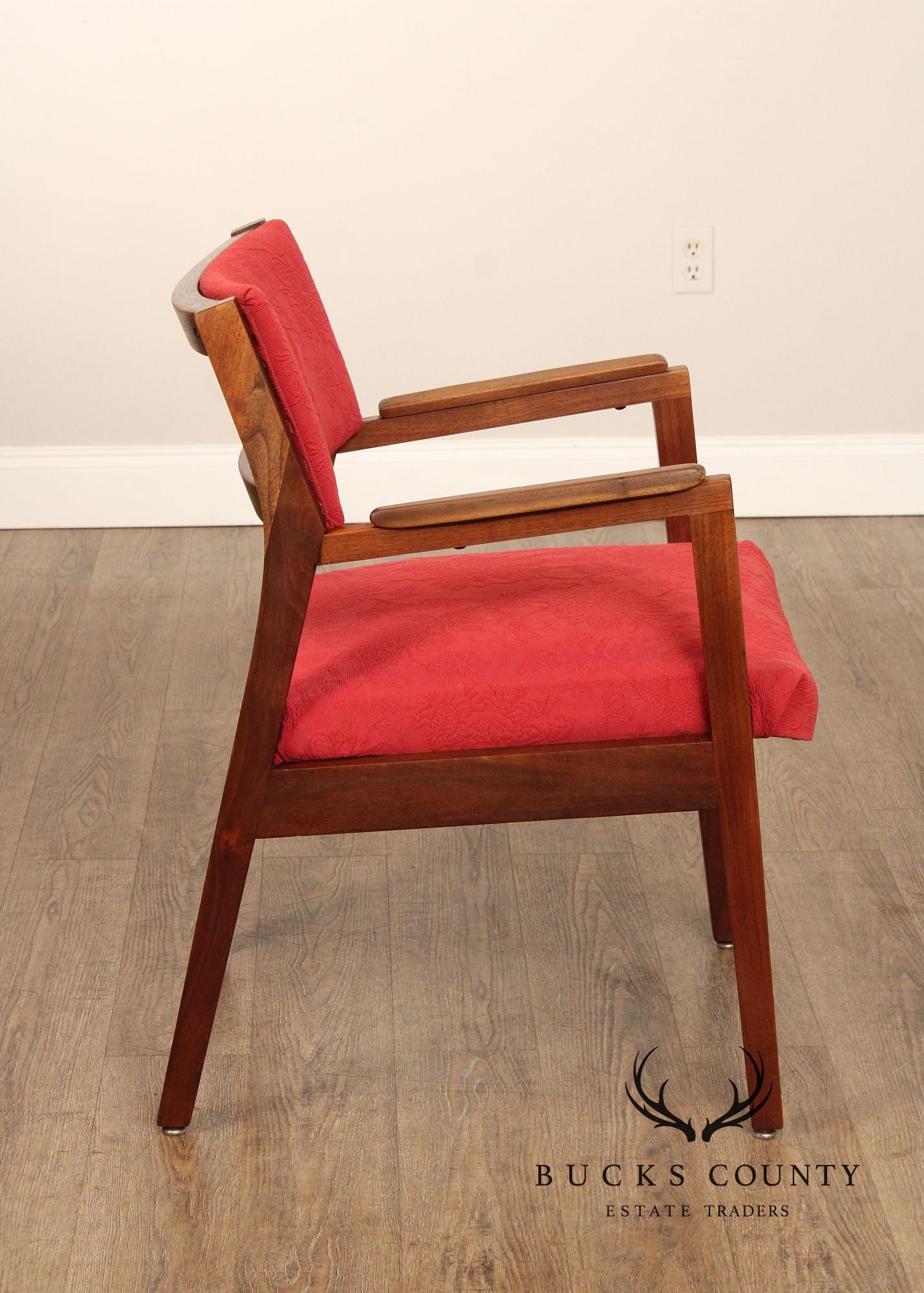Alma Desk Company Mid Century Modern Walnut Armchair