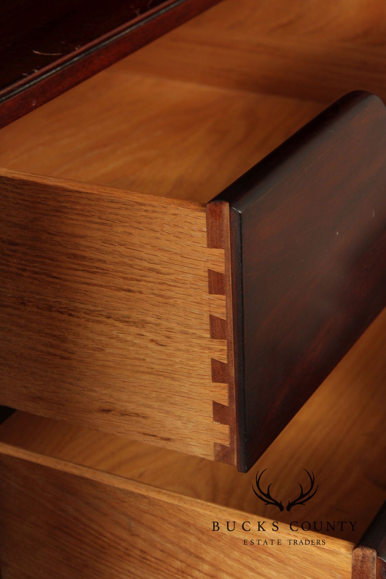 Henkel Harris Mahogany Bombe Armoire Cabinet