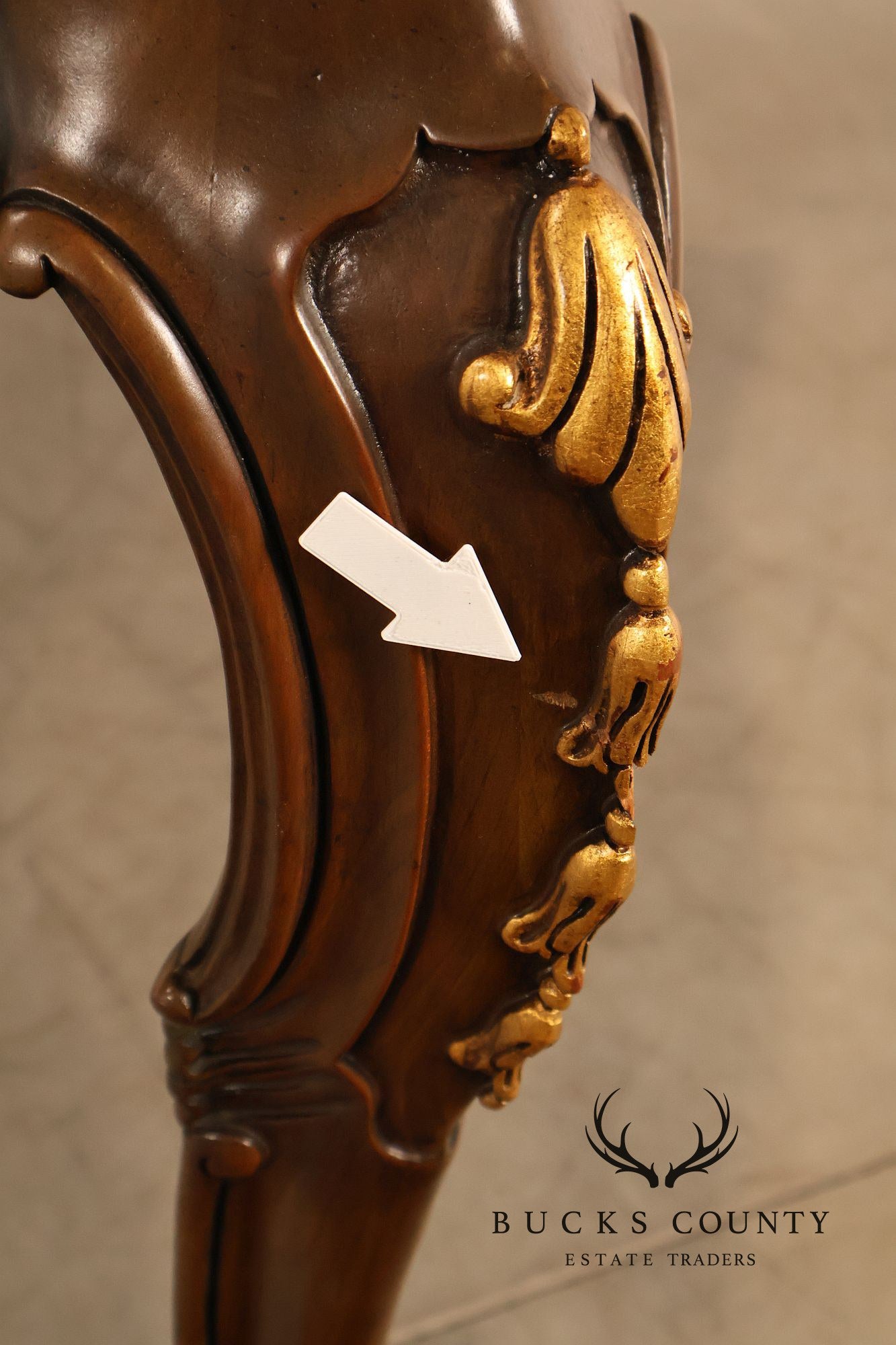 Karges French Louis XV Style Walnut Expandable Dining Table