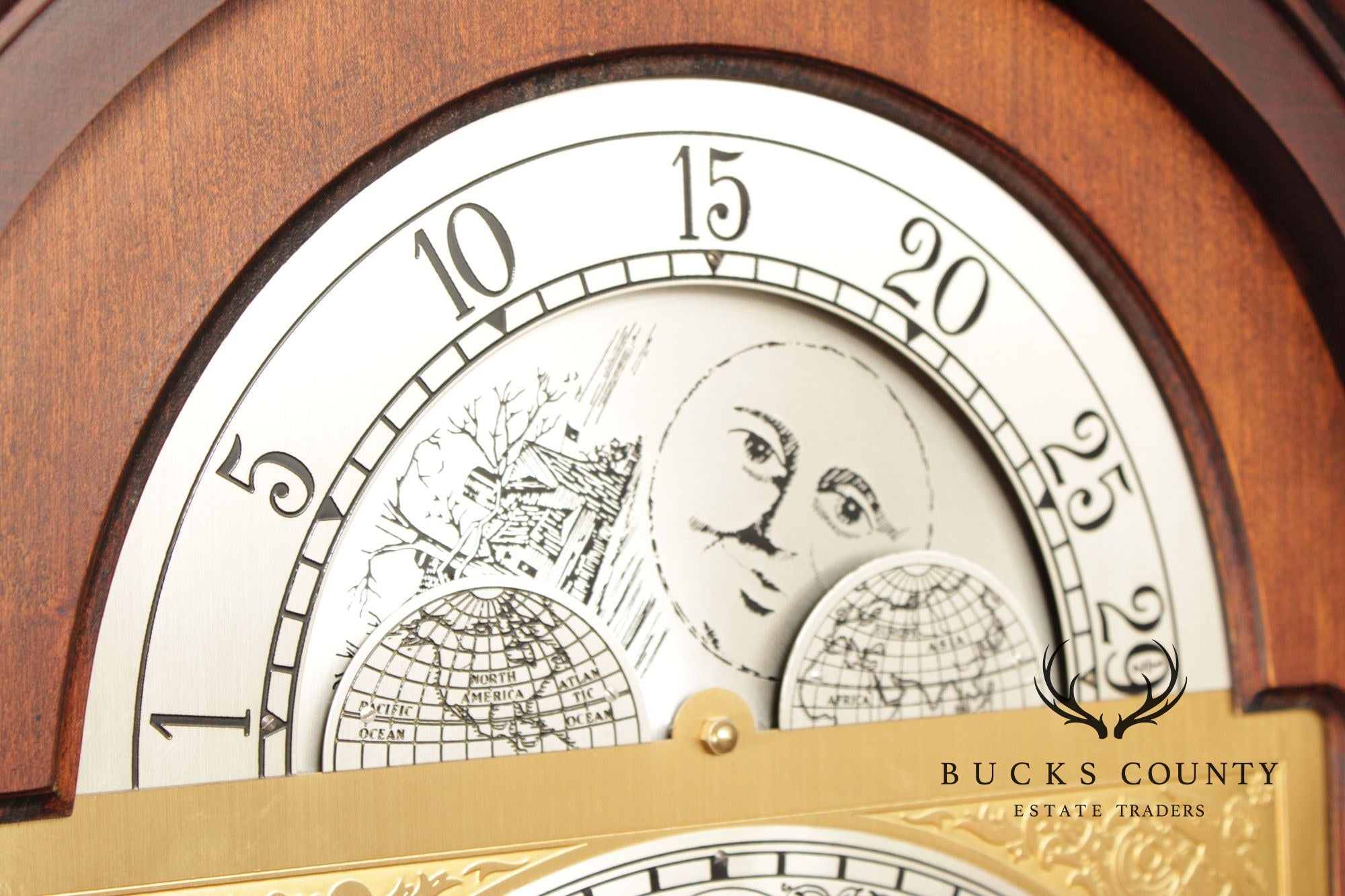 Ridgeway Traditional Cherry Grandfather Clock