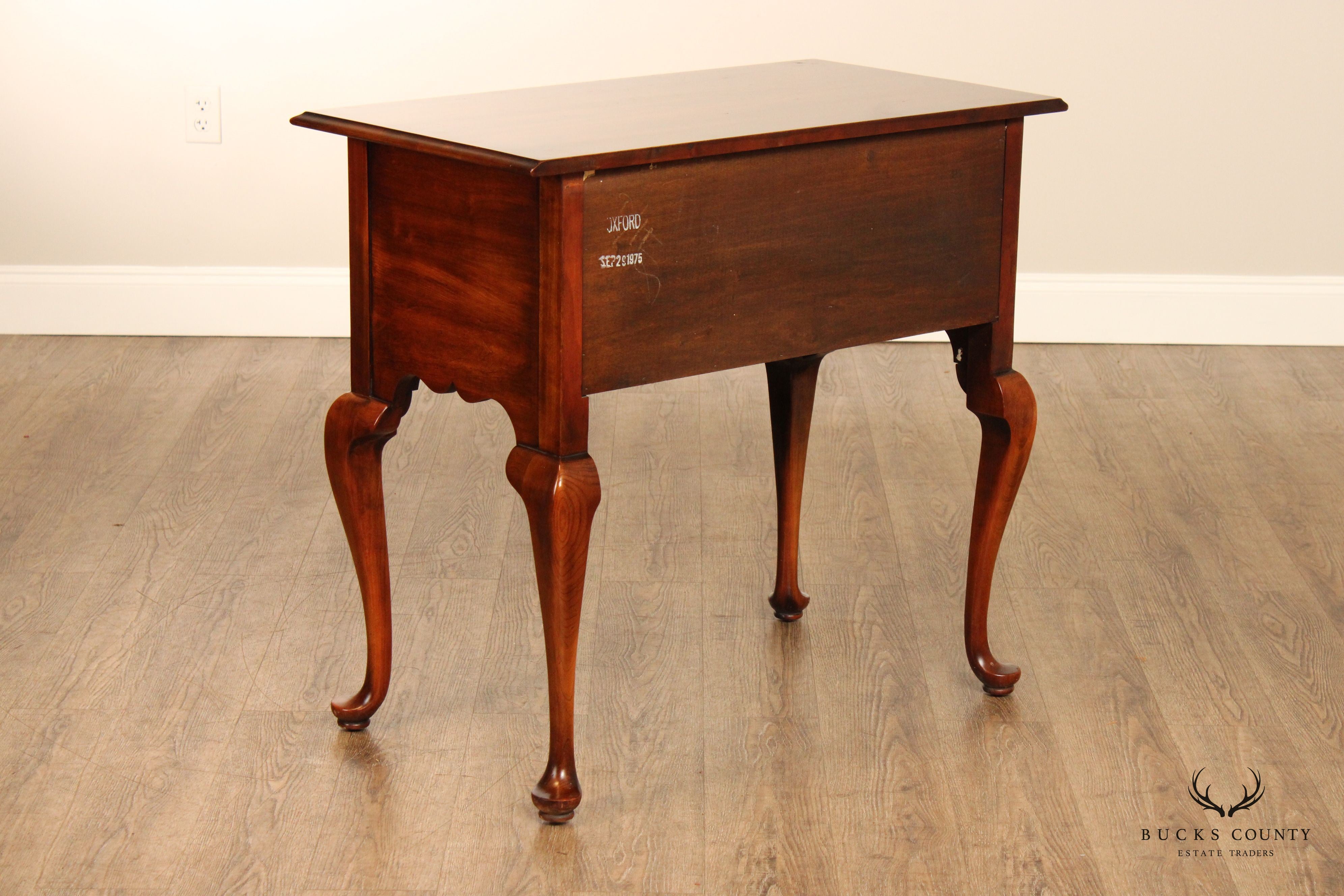 Statton Queen Anne Style Bicentennial Collection Cherry Lowboy