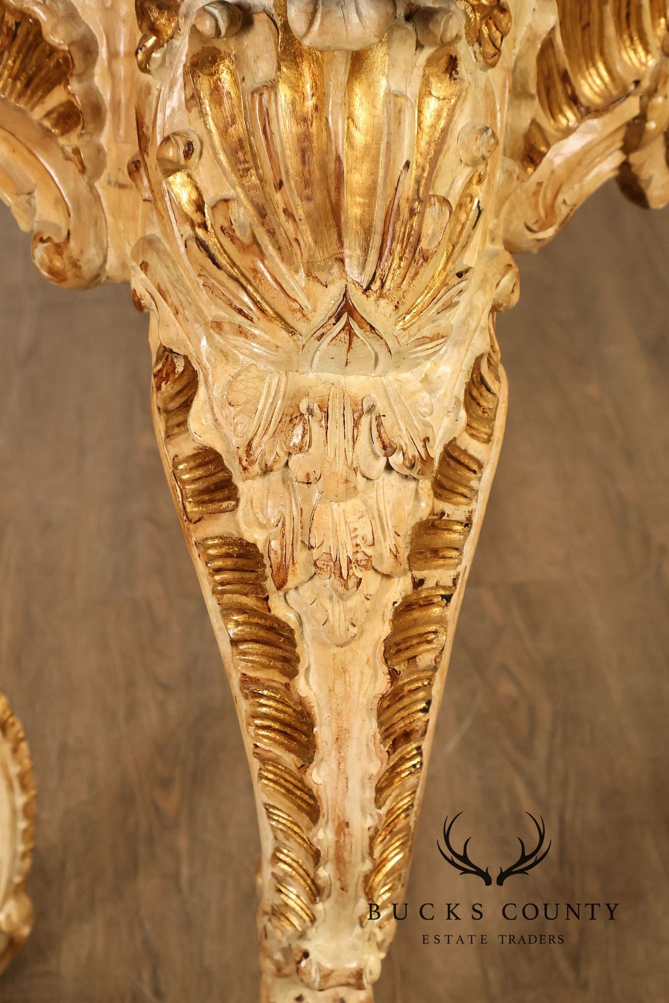 Louis XV Style Rococo Carved Console Table