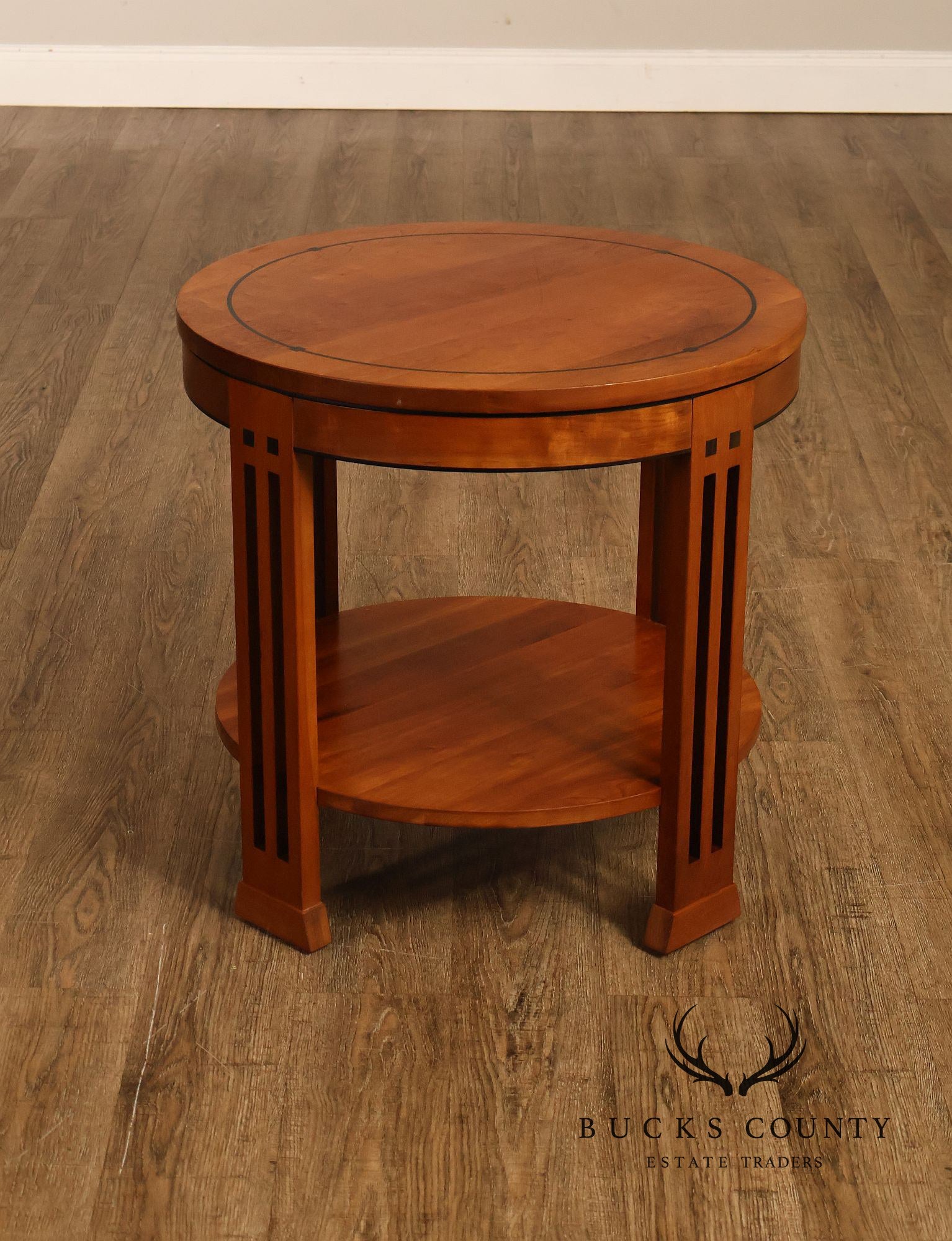 Stickley 21st Century Collection Round Cherry Lamp Table