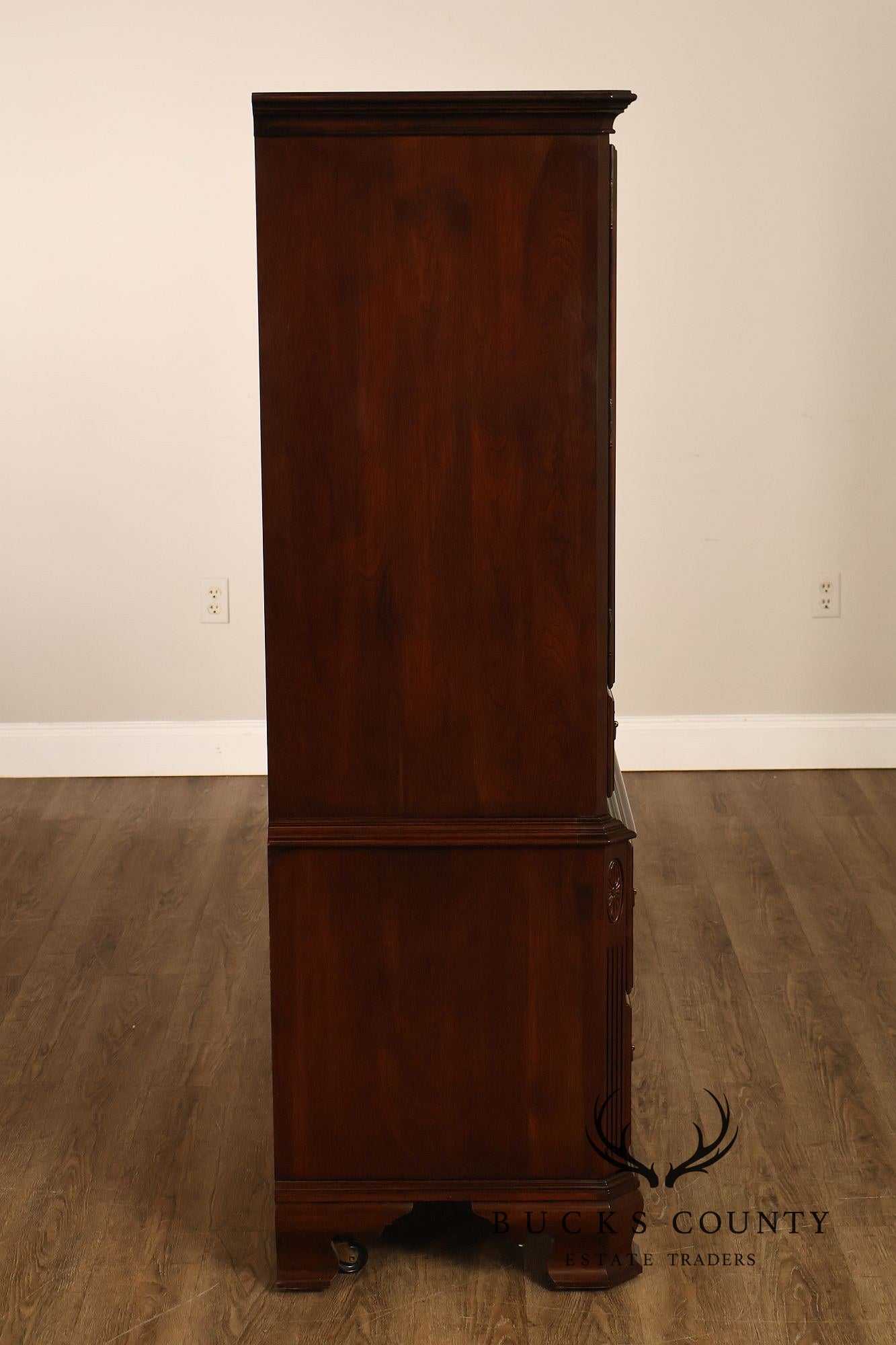 Ethan Allen Georgian Court Cherry Gentleman's Chest Armoire
