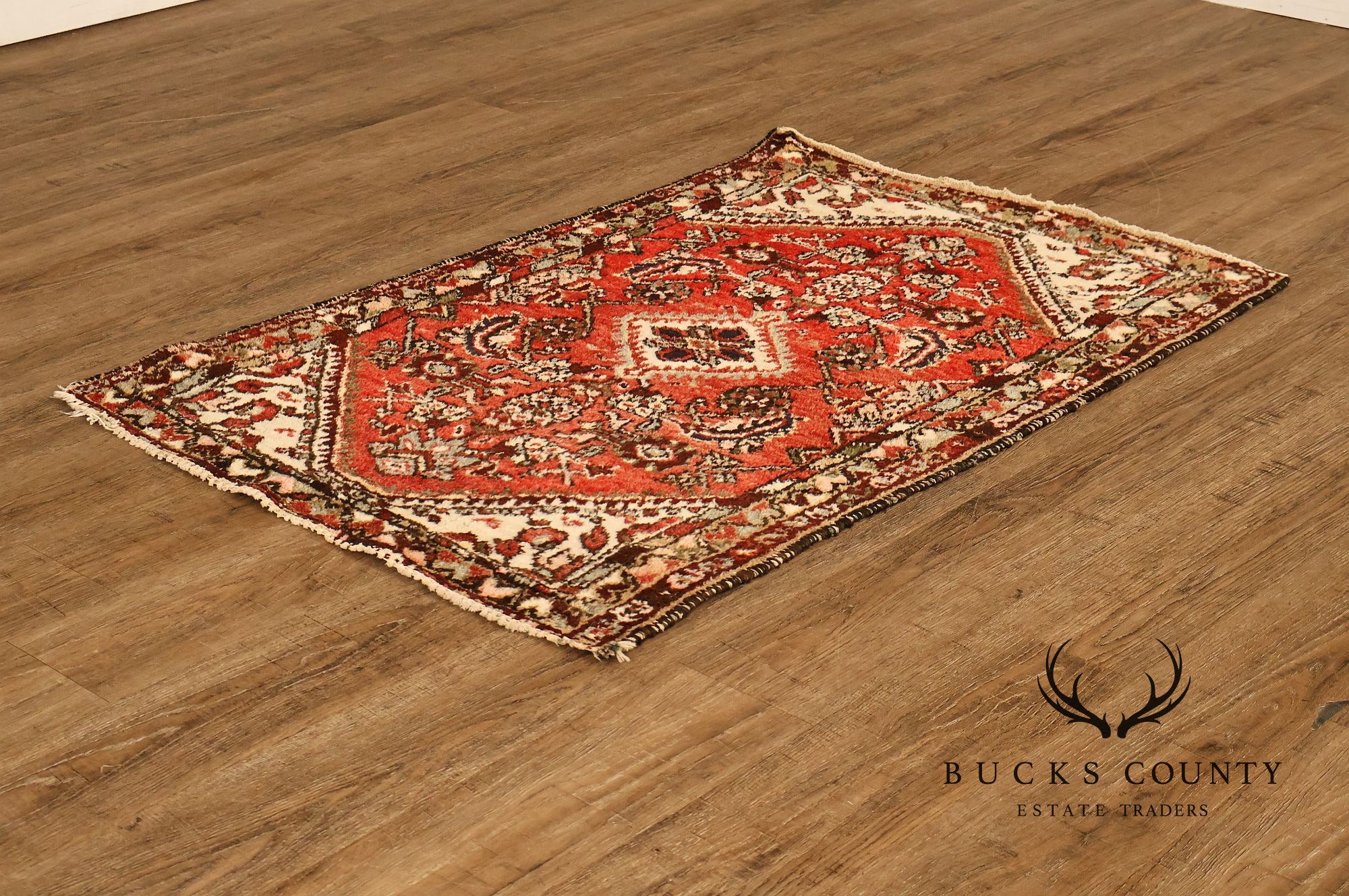 Hamedan Vintage Hand Woven Wool Area Rug