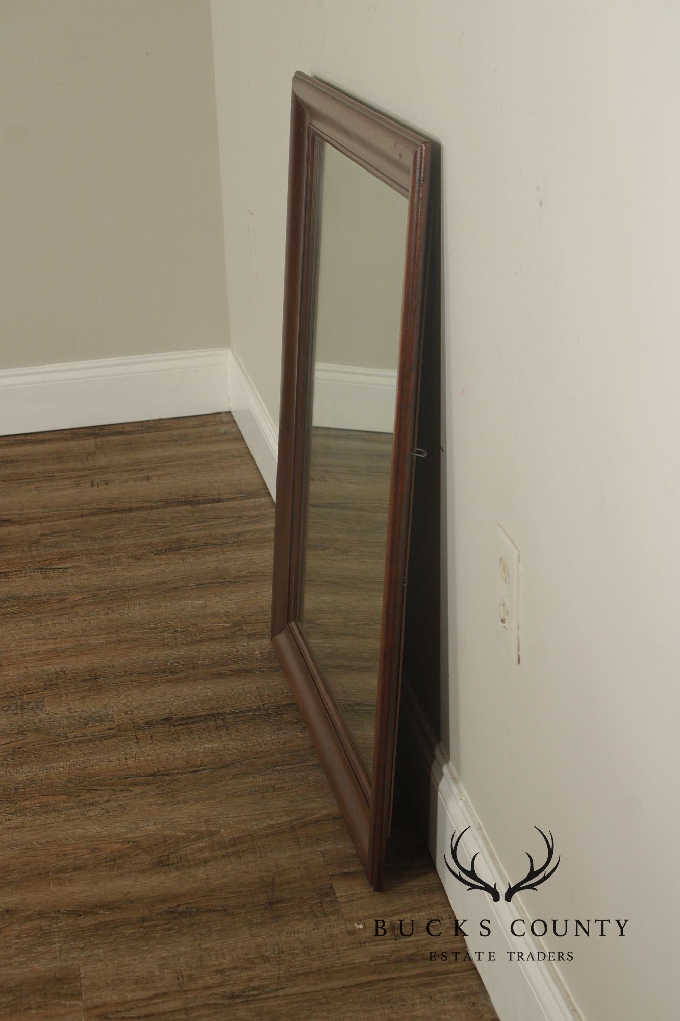 Vintage Cherry Ogee Frame Wall Mirror