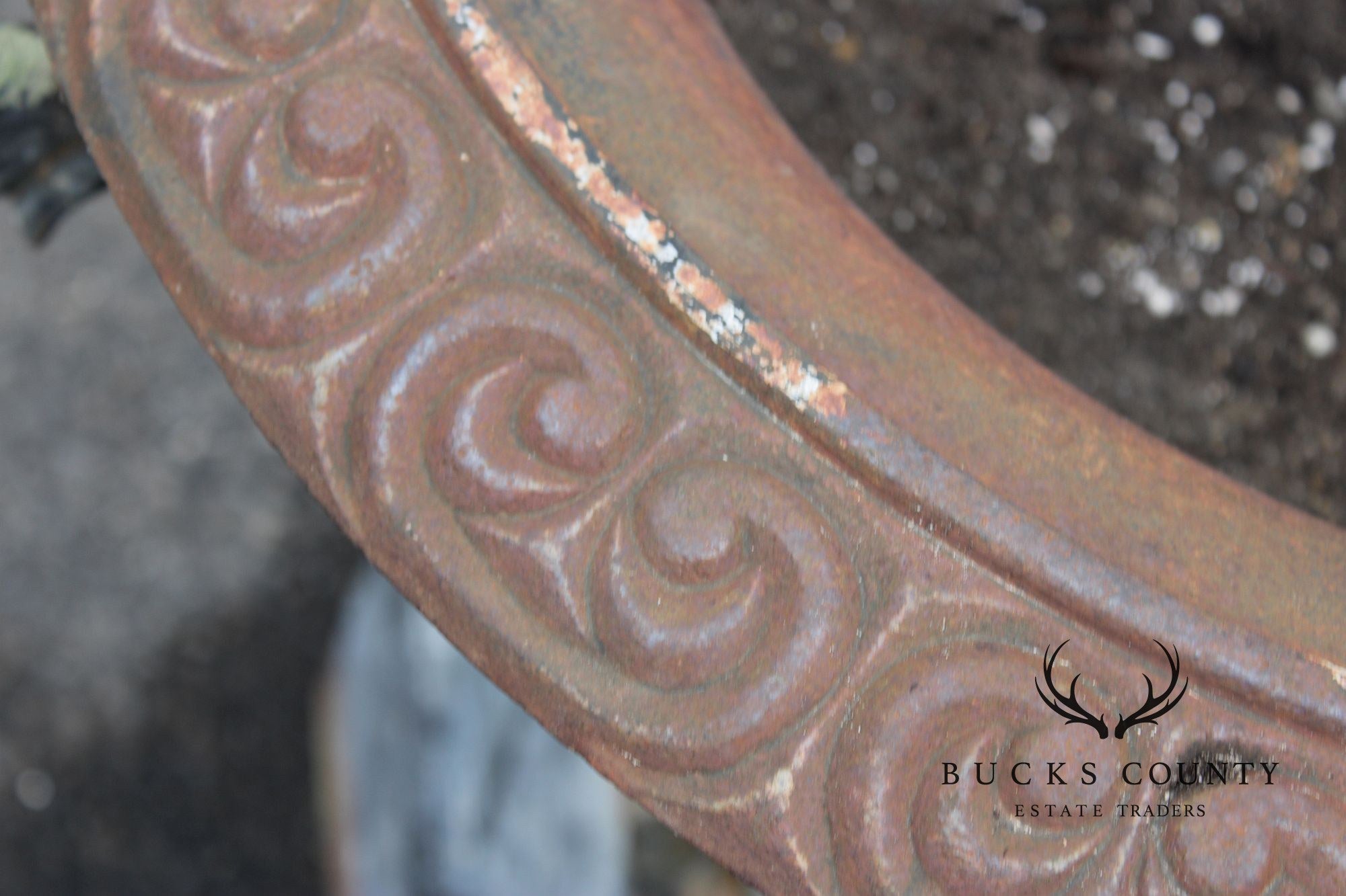 Vintage Cast Iron Neoclassical Garden Urn On Pedestal