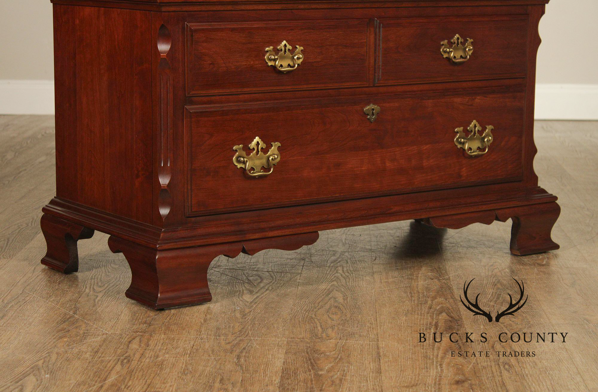 Pennsylvania House Chippendale Style Cherry Armoire