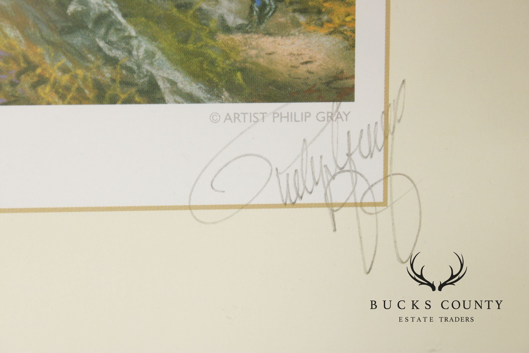 Philip Gray Impressionist Style LandHand Signed Print, 'Croagh Patrick, Co. Mayo'