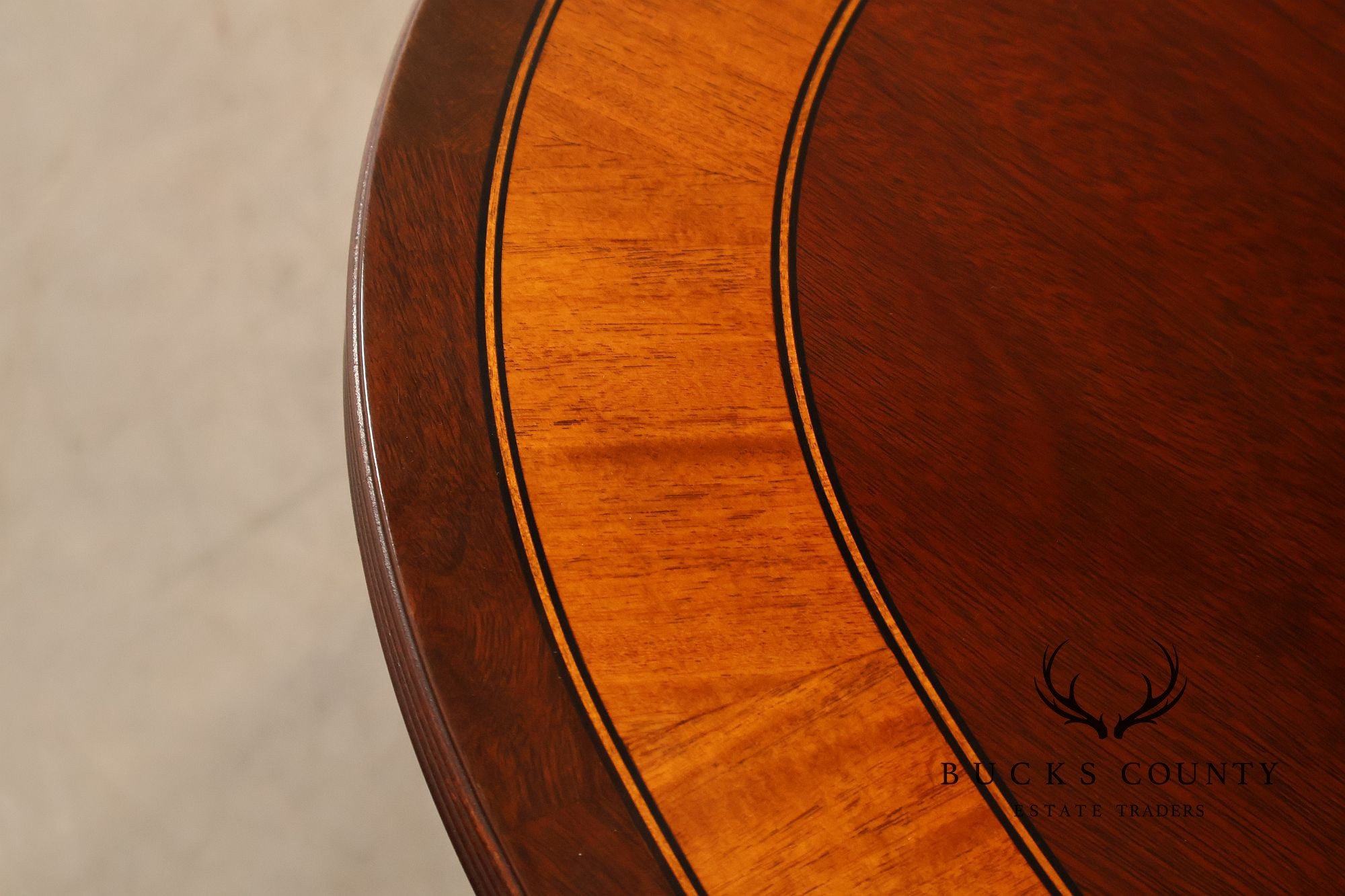 Ethan Allen '18th Century Mahogany' Double Pedestal Dining Table