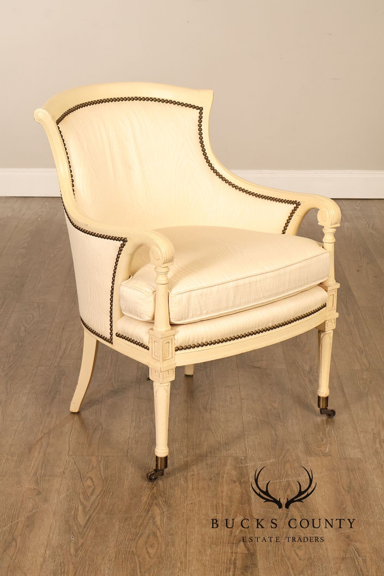 Henredon French Directoire Style Painted Armchair