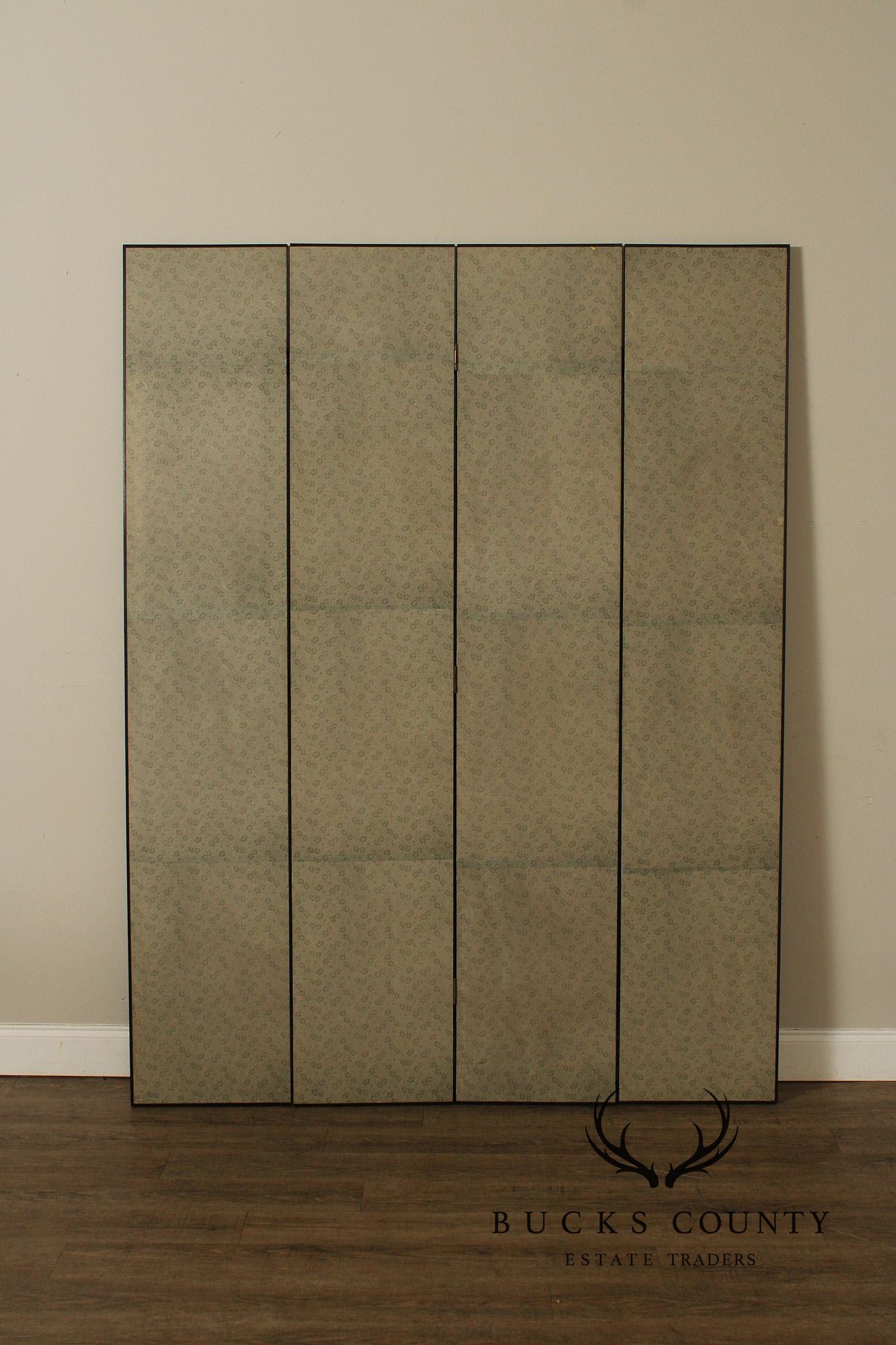 Italian Neoclassical Style Painted Four-Panel Folding Screen