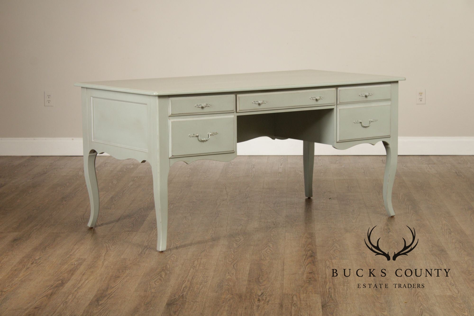 Ethan Allen 'Maison' Painted Executive Writing Desk