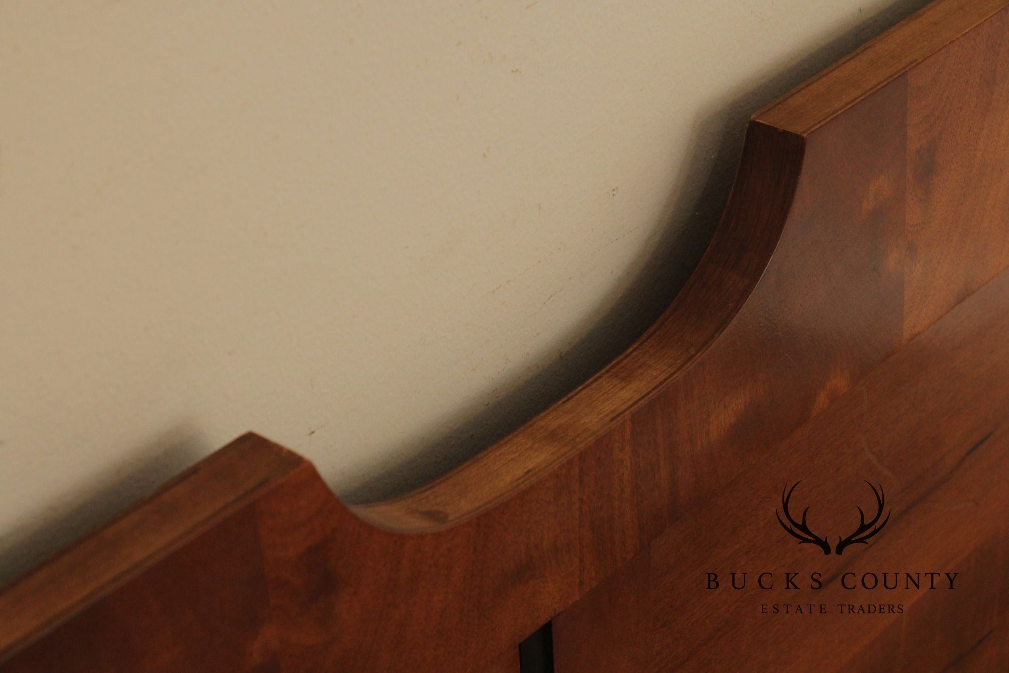 Century Furniture Traditional Yew Wood Queen Headboard