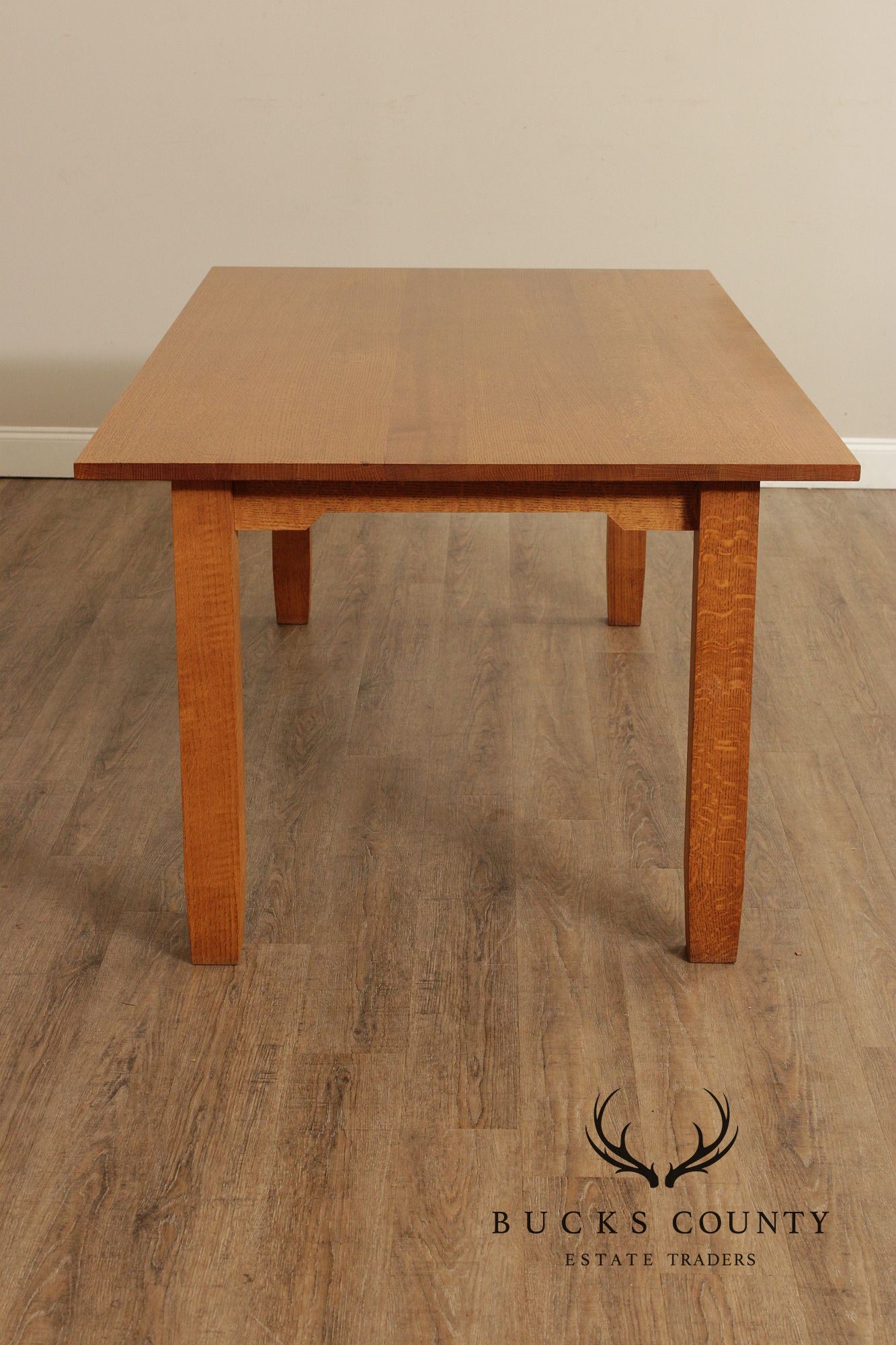 Mission Style Solid Oak Dining Table