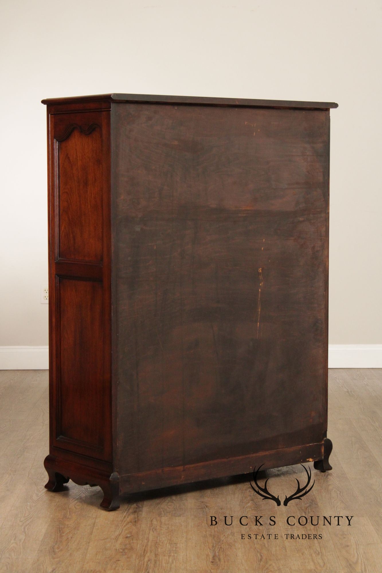 French Country Style Mahogany Armoire or Tall Chest