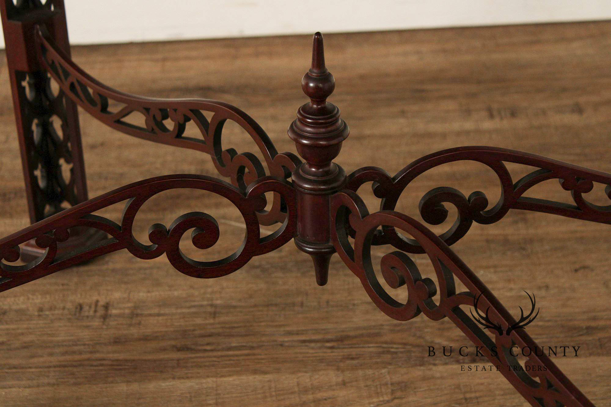 Chinese Chippendale Style Mahogany Tea Table