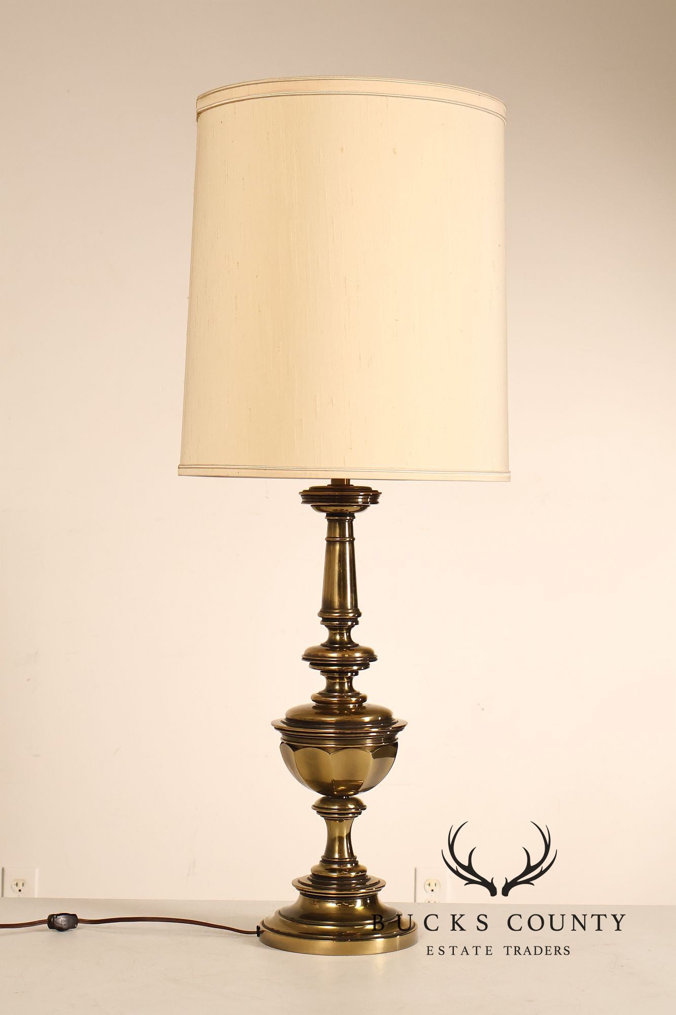 Stiffel Vintage Pair of Brass Table Lamps