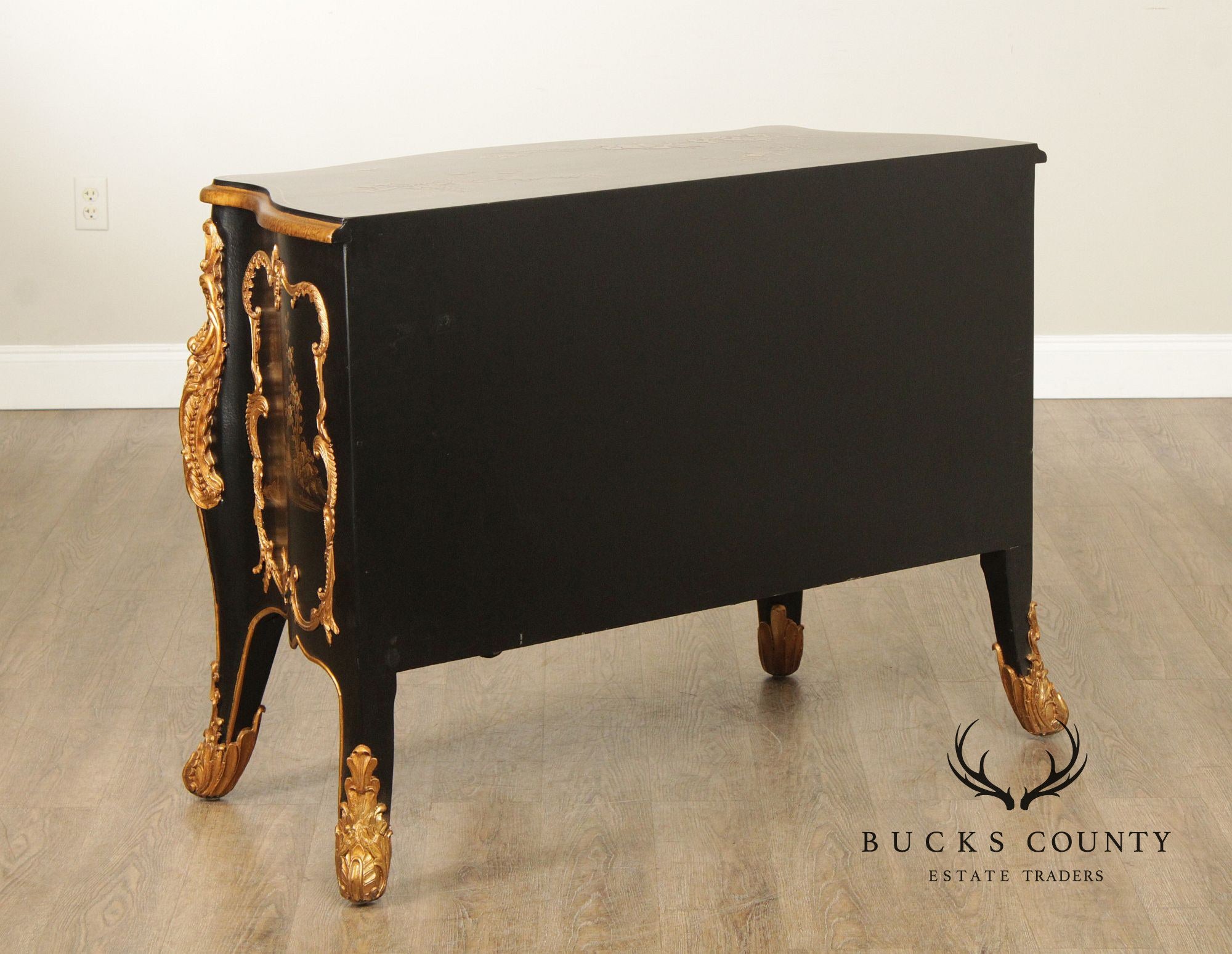 French Louis XV Style Ormolu Mounted Chinoiserie Commode