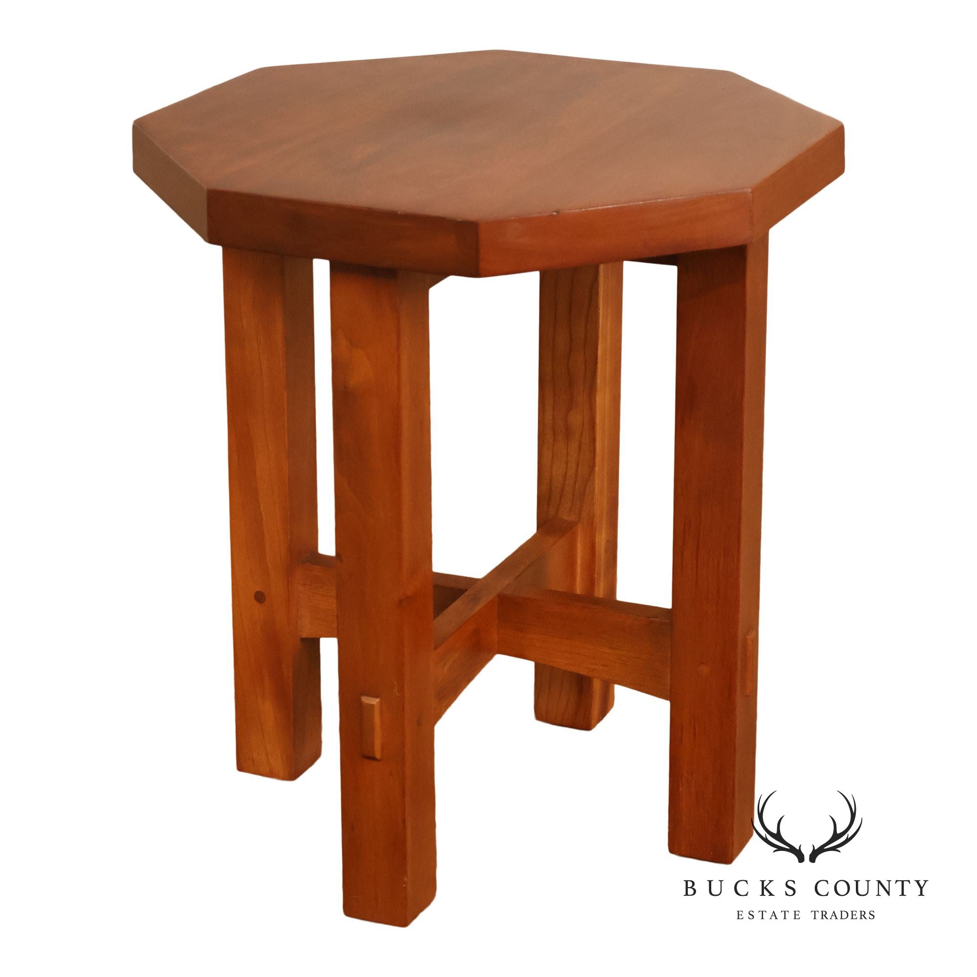 Stickley Mission Collection Cherry Octagonal Tabouret