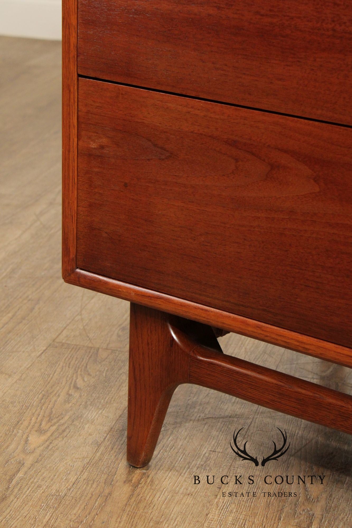 Lane Mid Century Modern Walnut Tall Chest