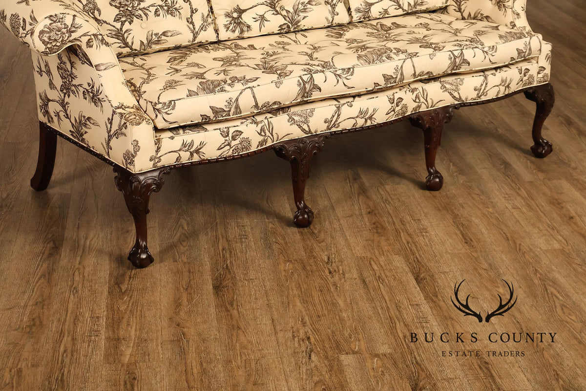 Baker Williamsburg Reproductions Camelback Sofa