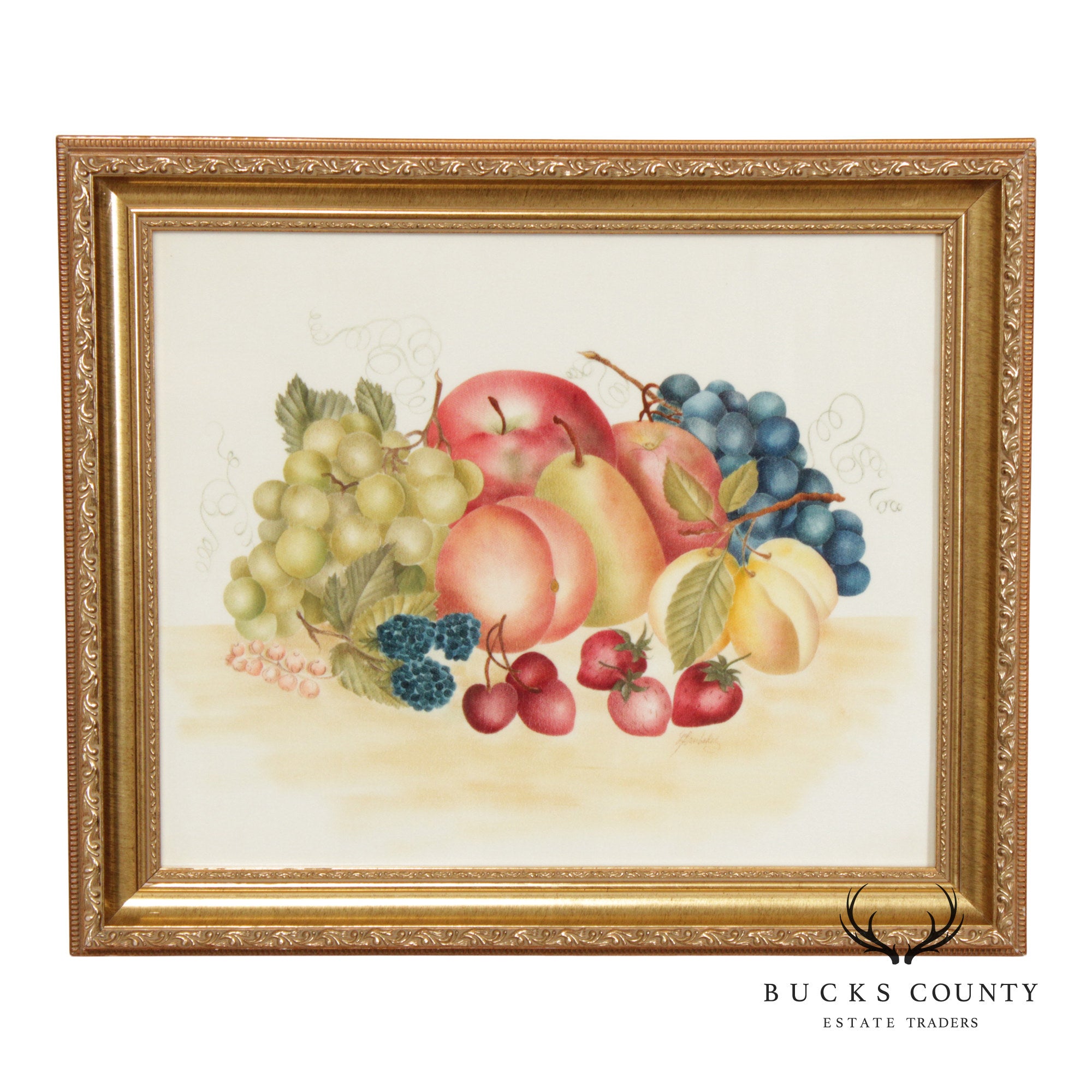 Linda Brubaker Fruit Theorem Painting on Velvet