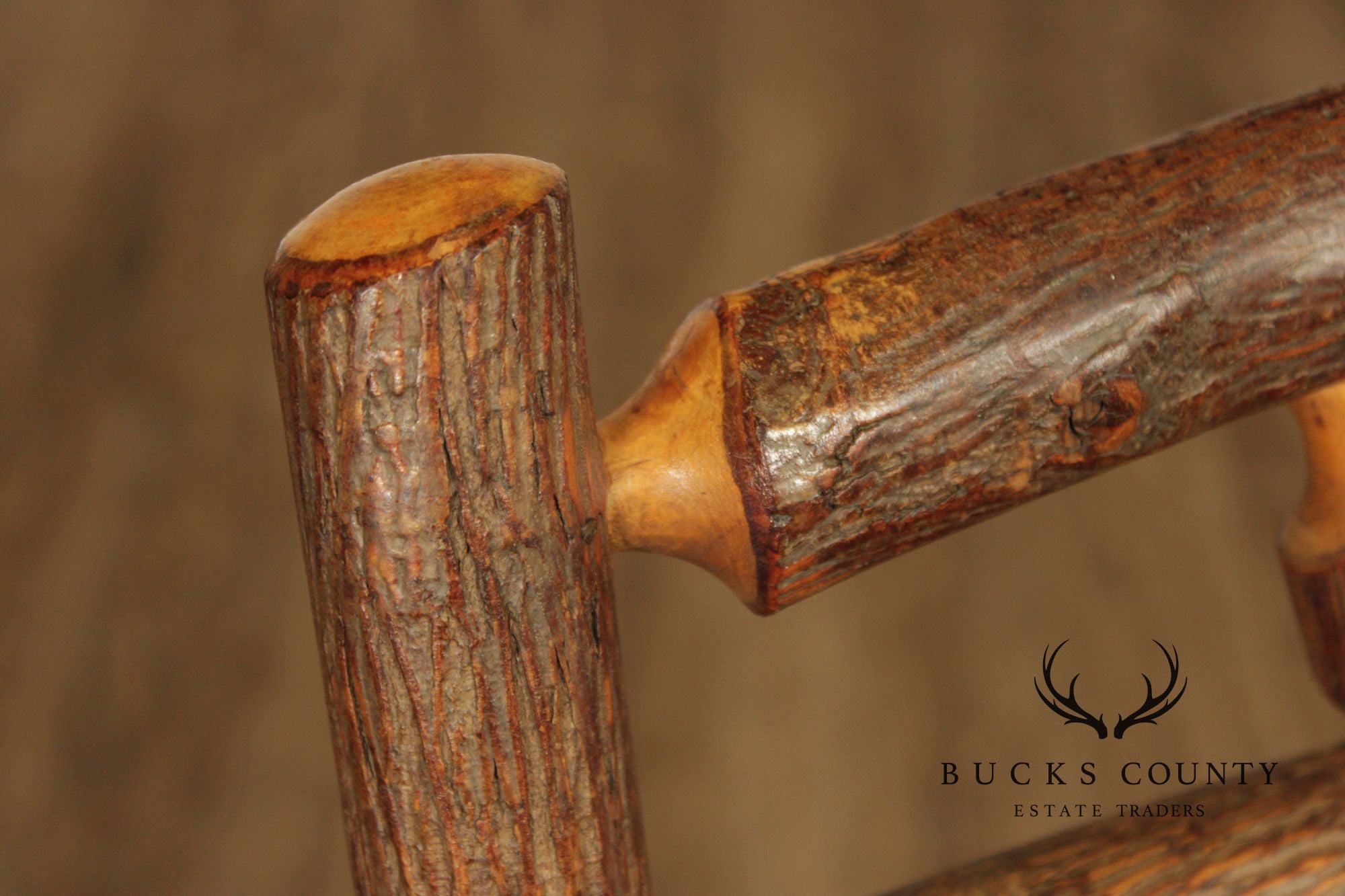 Old Hickory Set of Four 'Wagon Wheel' Dining Chairs