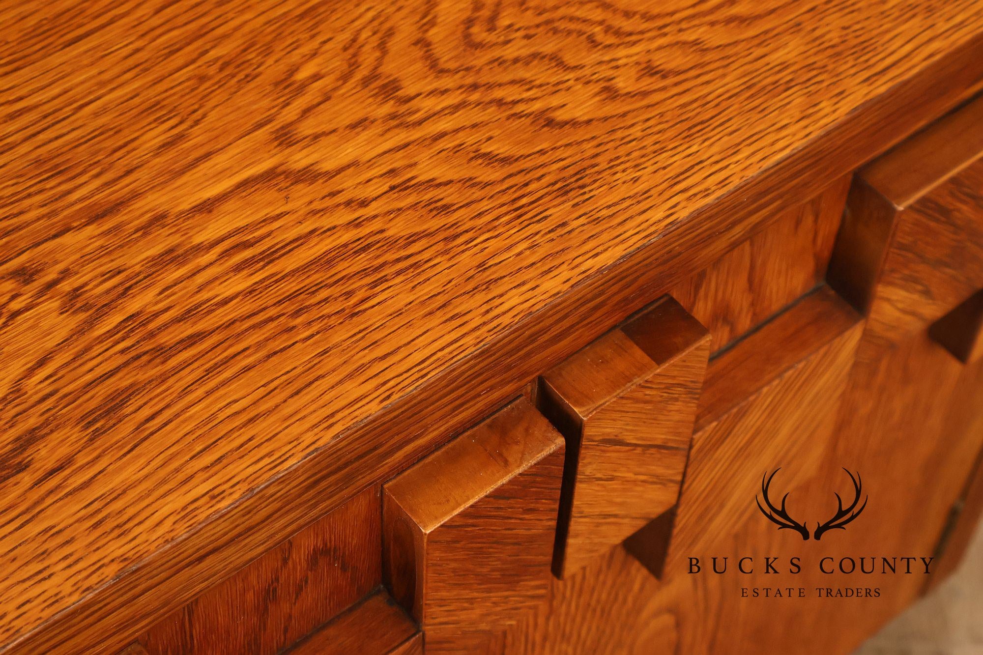 Lane Staccato Pair of Brutalist Nightstands