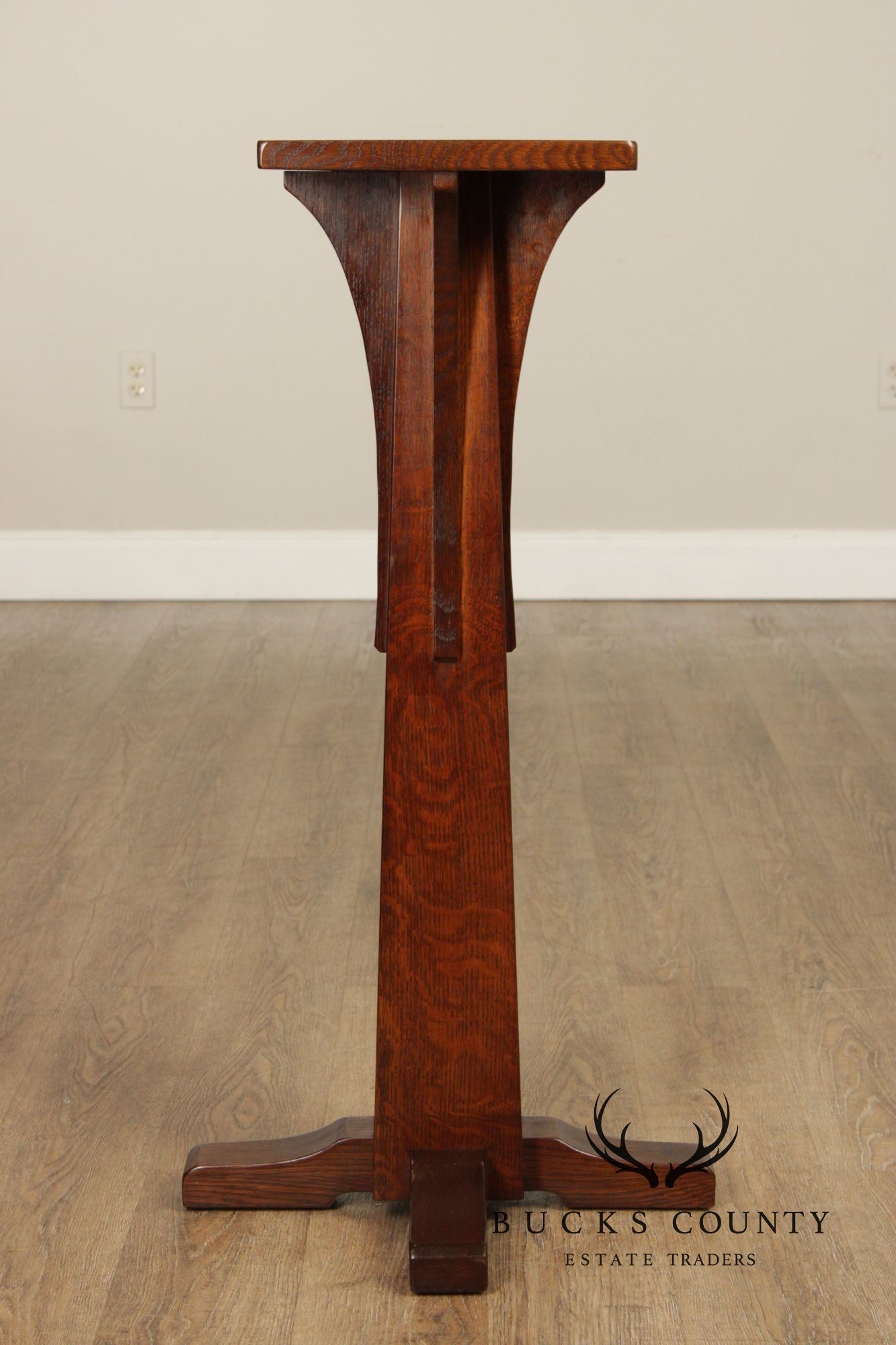 Stickley Mission Collection Oak Pedestal