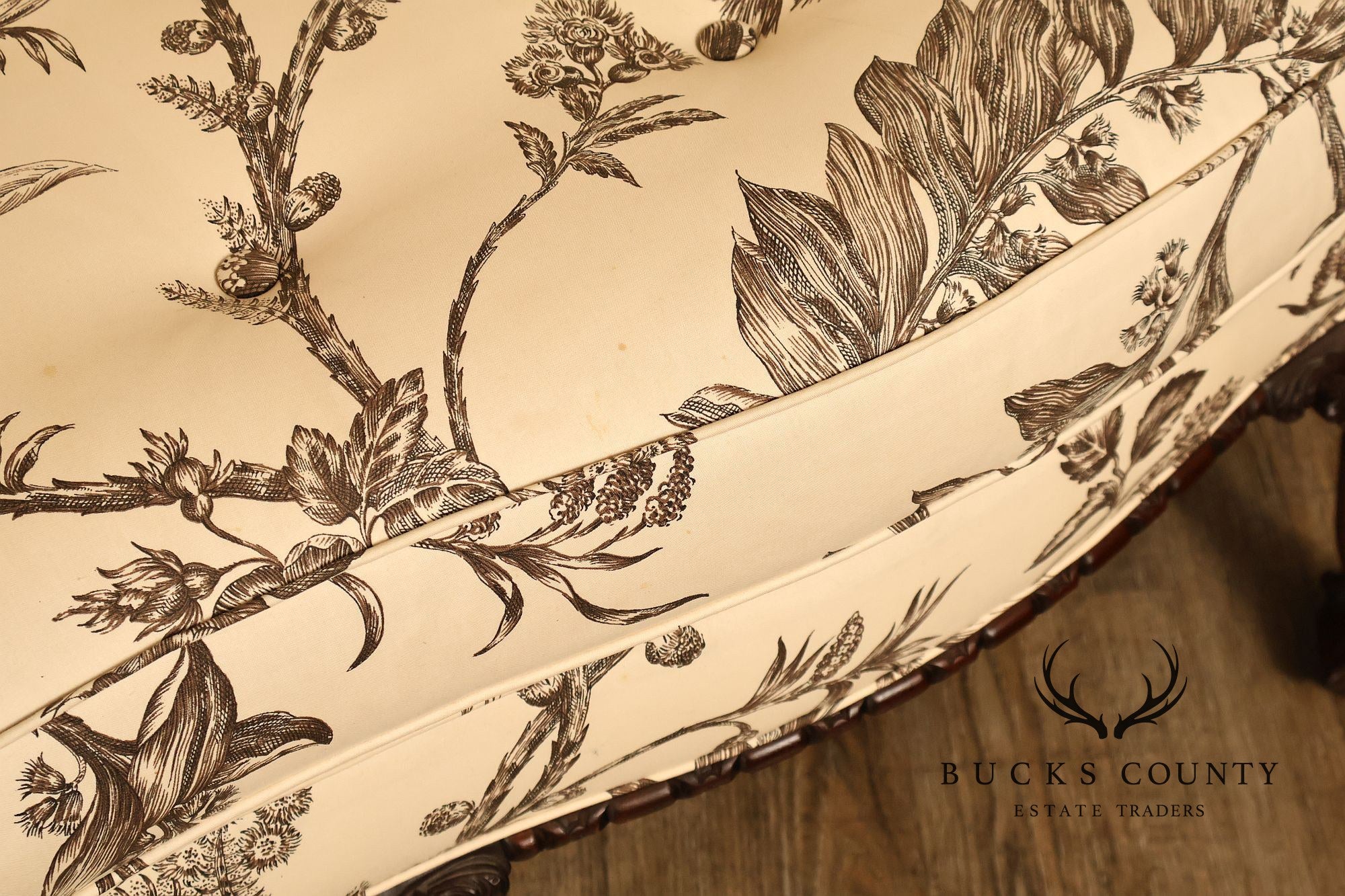 Baker Williamsburg Reproductions Camelback Sofa