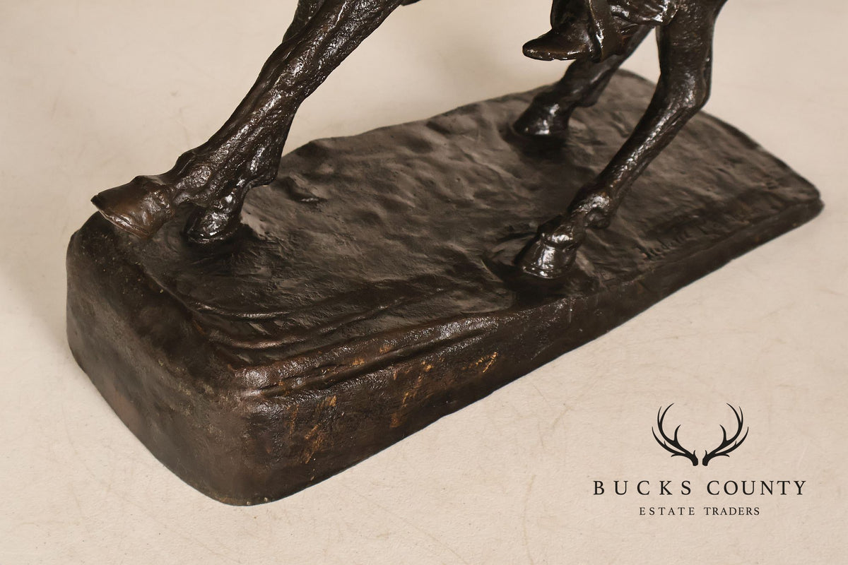 Frederick Remington Bronze Sculpture, 'The Cowboy'
