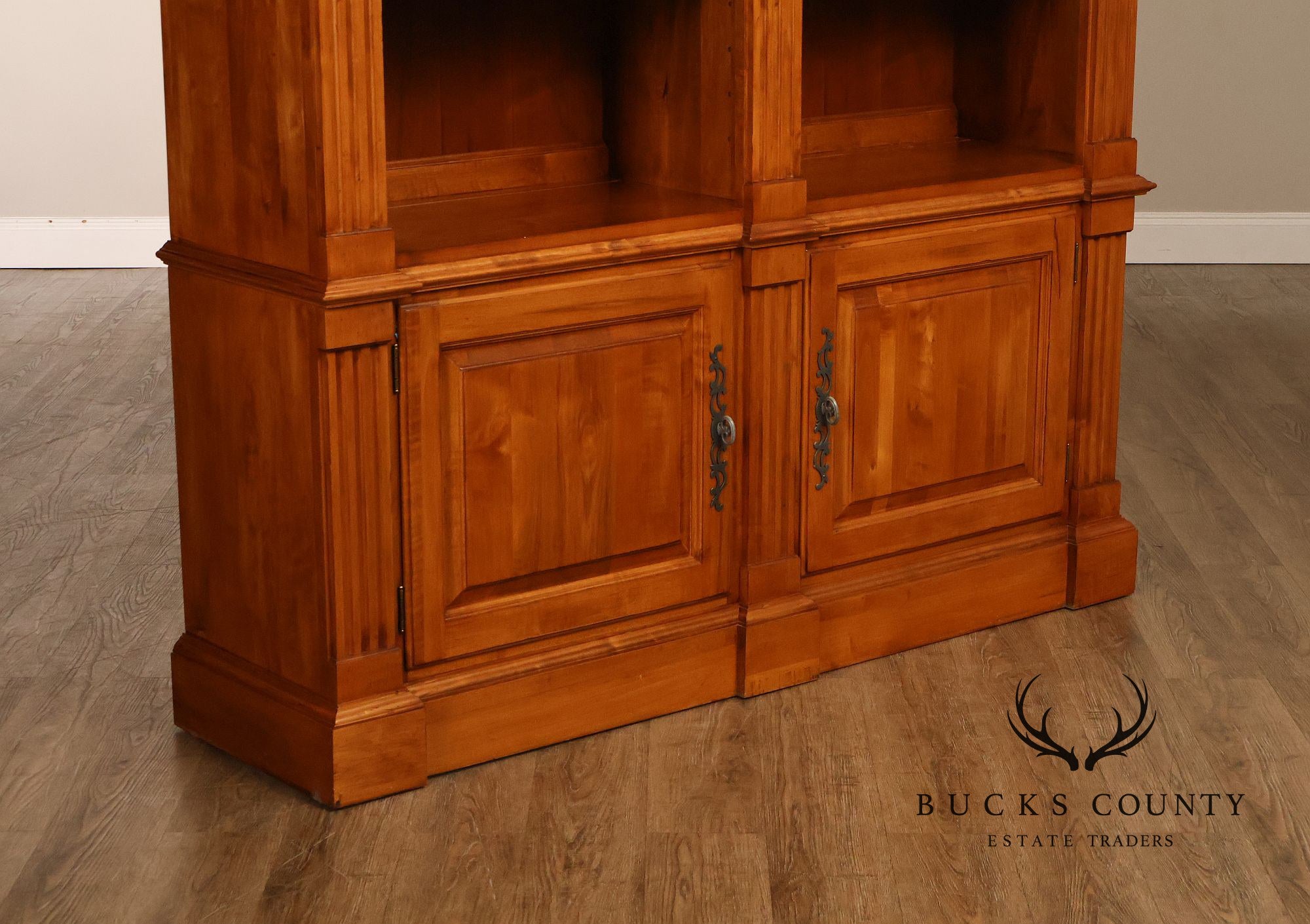 ETHAN ALLEN 'LEGACY' DOUBLE ARCHED BOOKCASE