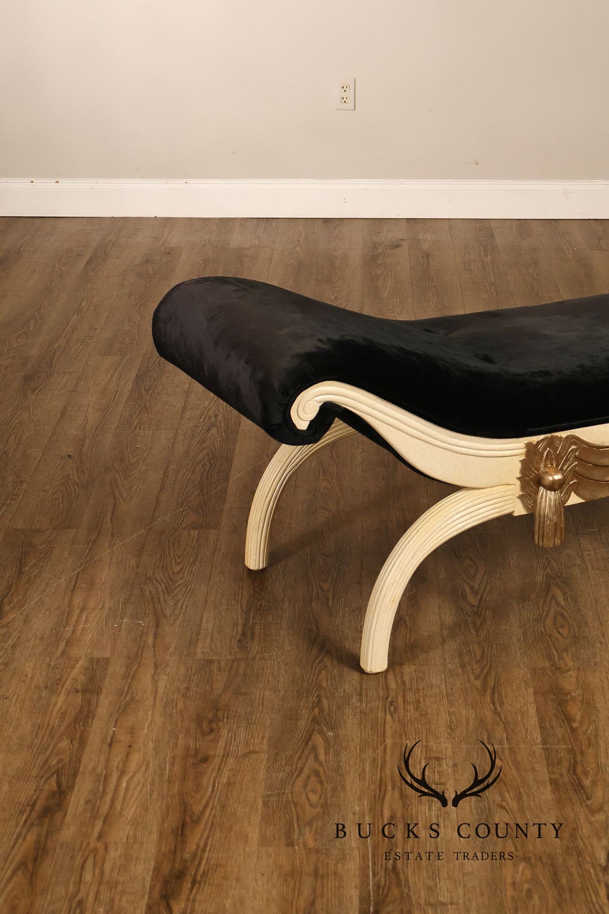 Italian Regency Style Partial Gilt Chaise Bench