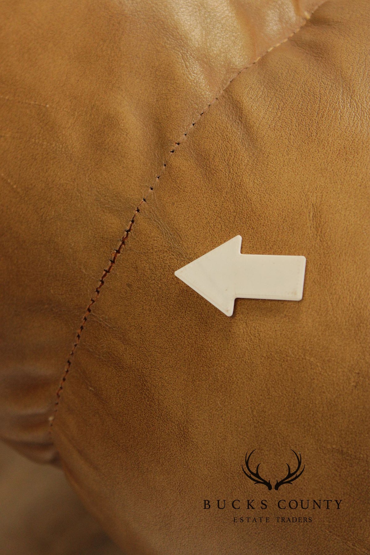 Thomasville Vintage Tufted Leather Armchair