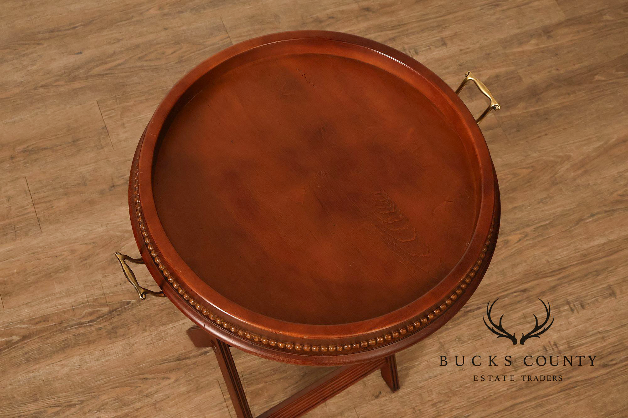 Ethan Allen British Classics Barbados Wooden Folding Tray Table