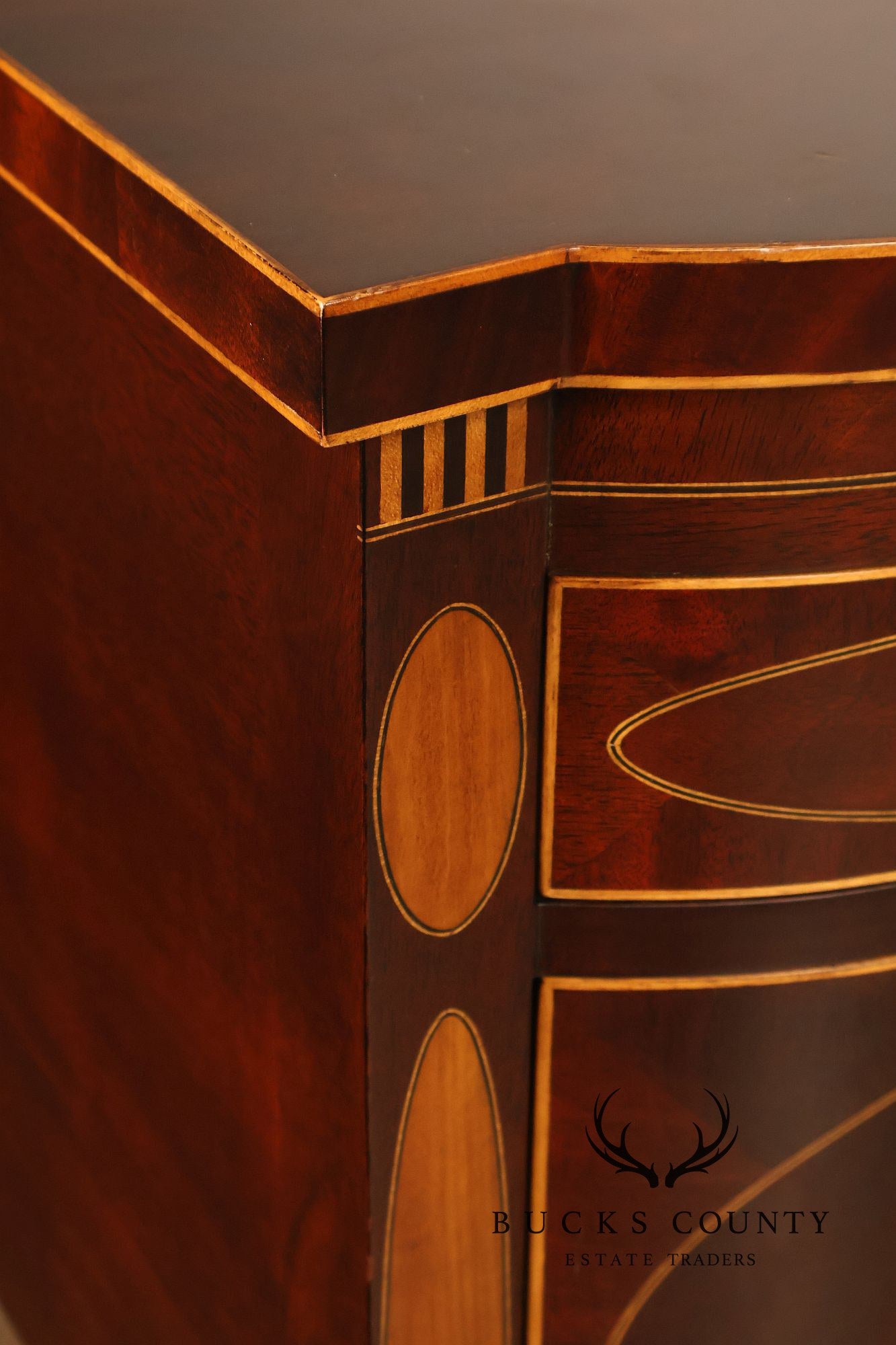 Kindel Federal Style Mahogany Inlaid Winterthur Sideboard