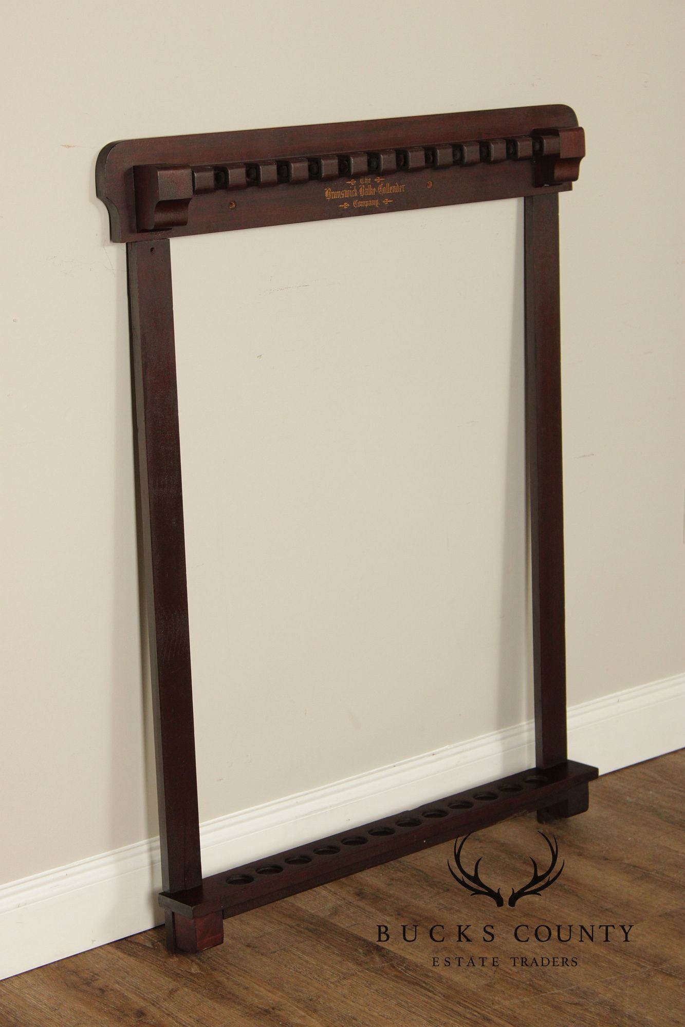 Antique Brunswick Balke Collender Company Billiards Cue Rack